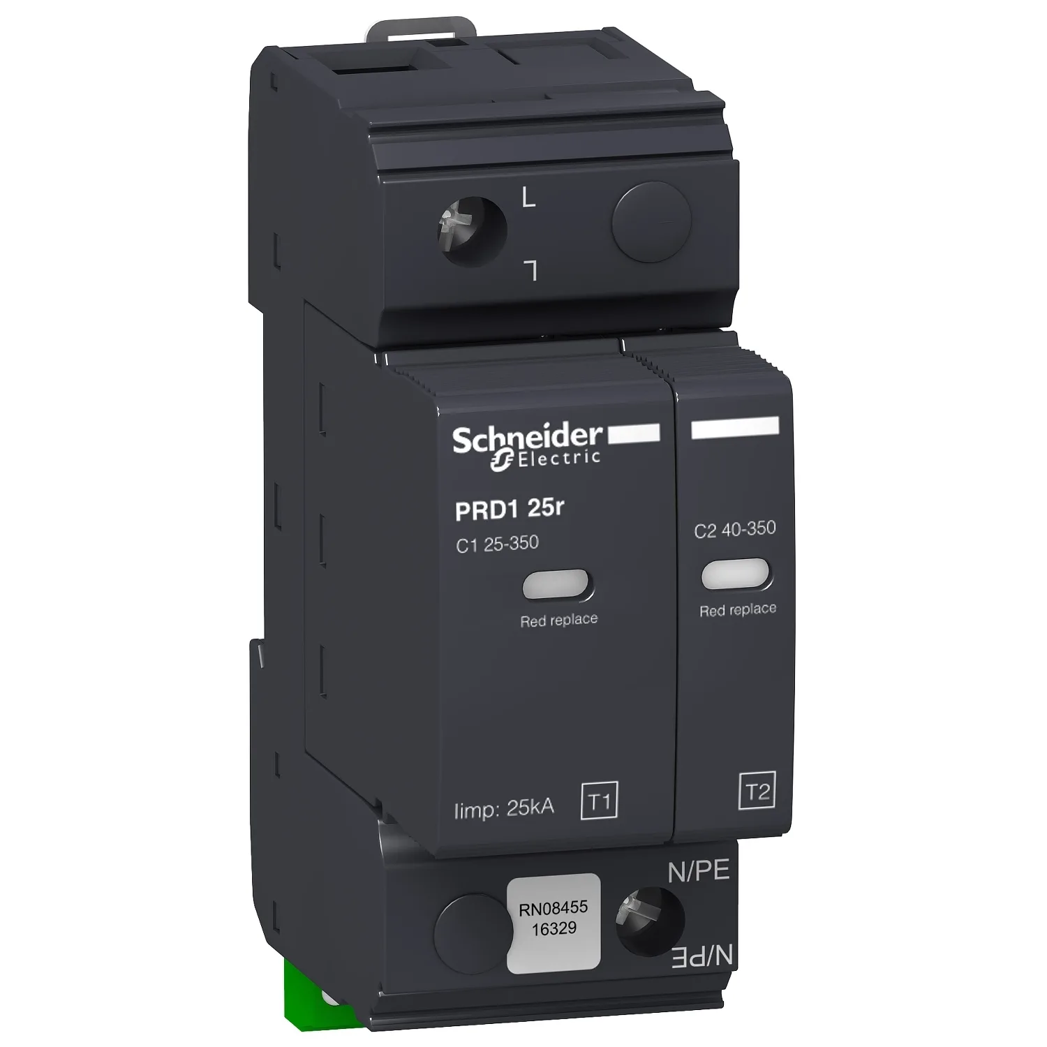 Schneider 16329 - Plug-in type LV surge arrester, PRD1 25r 1P