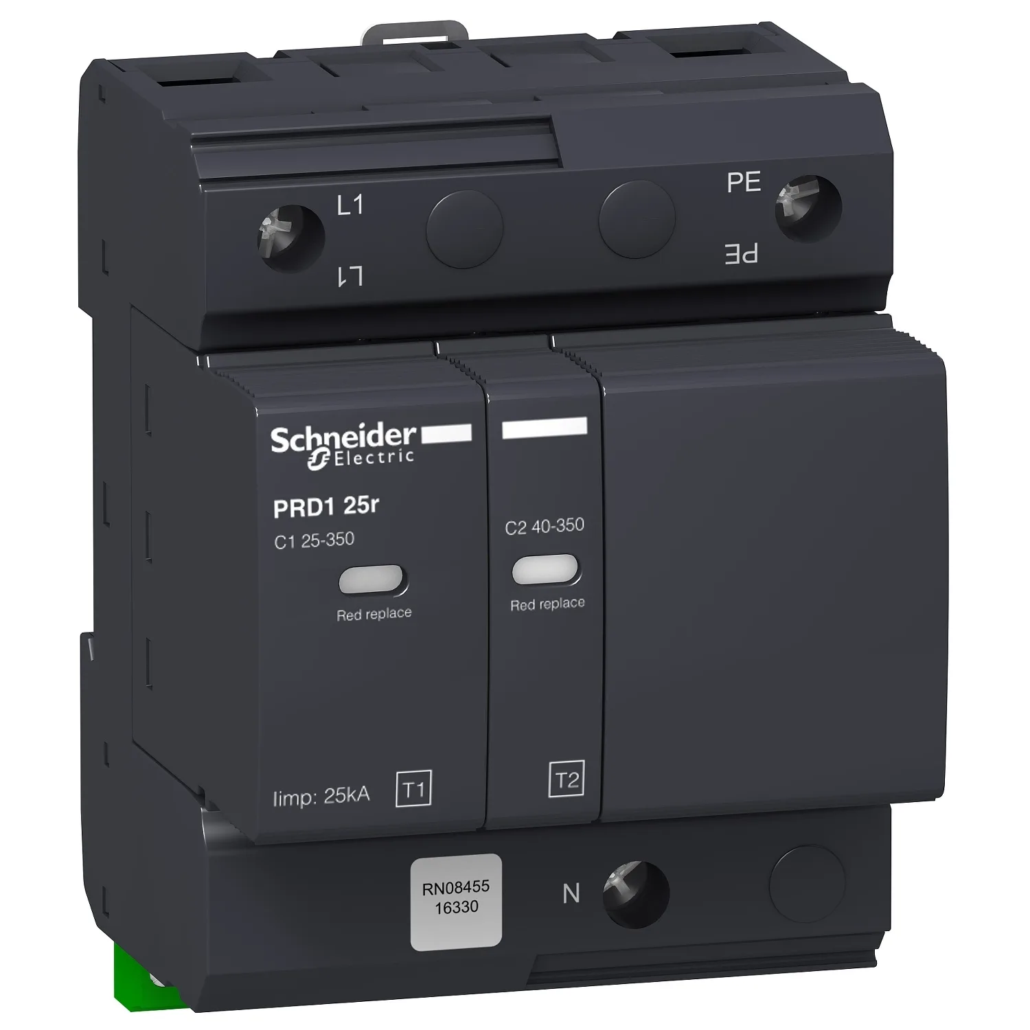 Schneider 16330 - 16330 - Kartuşlu tip AG parafudr, PRD1 25r 1P+N