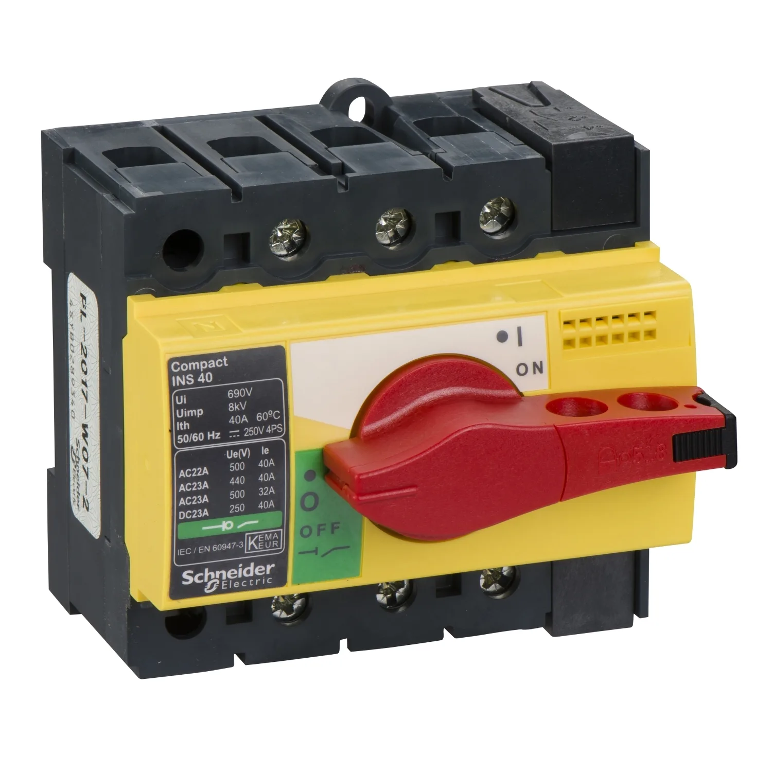 Schneider 28916 - 28916 - ComPacT,sarı-kırmızı,emniyet yük ayırıcısı, INS40