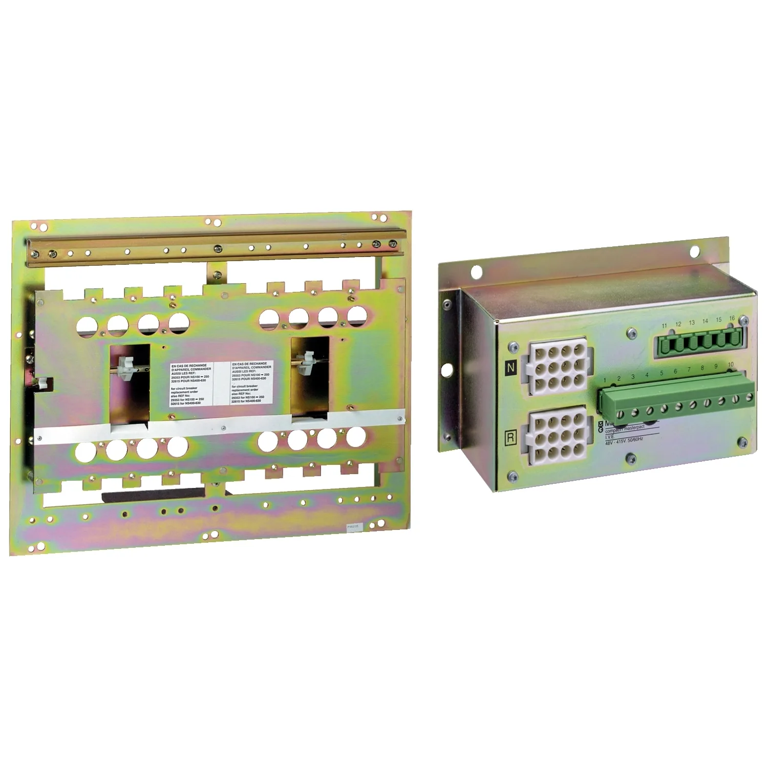 Schneider 29350 - Grundplatte mit mechanischer u. elektrischer Verriegelung, NS100-250