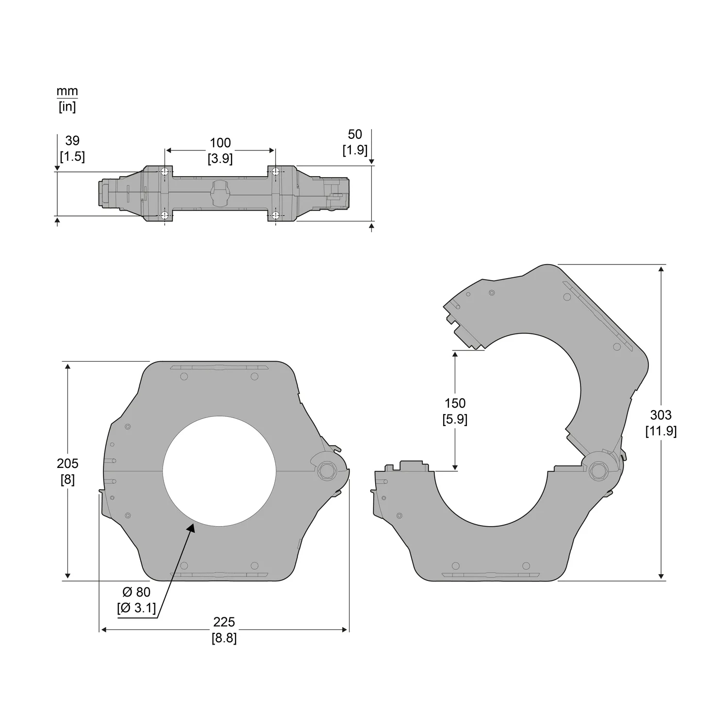 50421 - SPLIT TOROID TOA DIA. 120 MM - 2