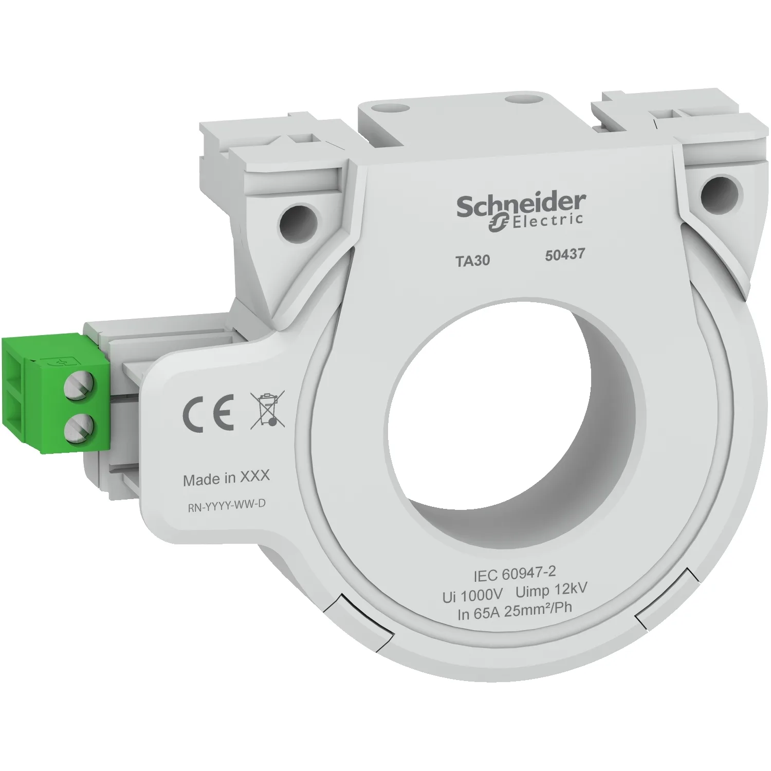 Schneider 50437 - Geschlossener Ringkern für Fehlerstromschutz TA, Ø 30mm