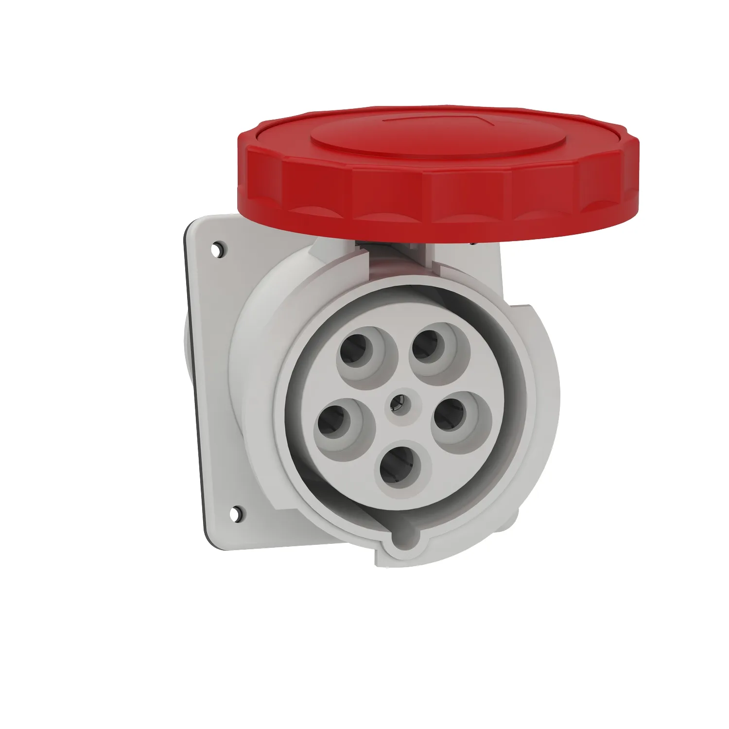 Schneider 81295 - 81295 - 5x125A, trifaze, 3P+N+T, IP67, VİDALI, Eğik Makine Prizi