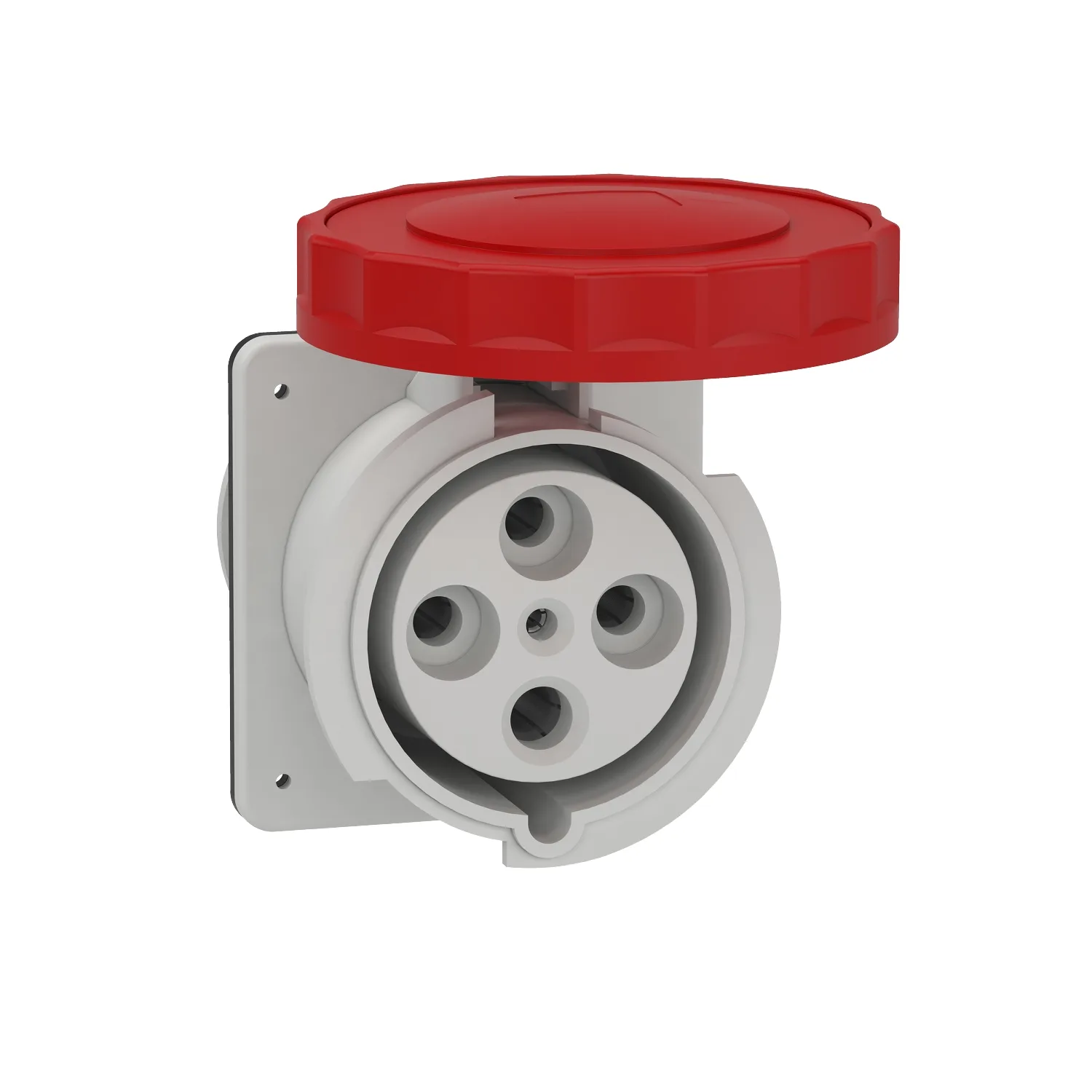 Schneider 81694 - Anbausteckdose gerade- 125A, 3p+E, 380-415 V AC, IP67