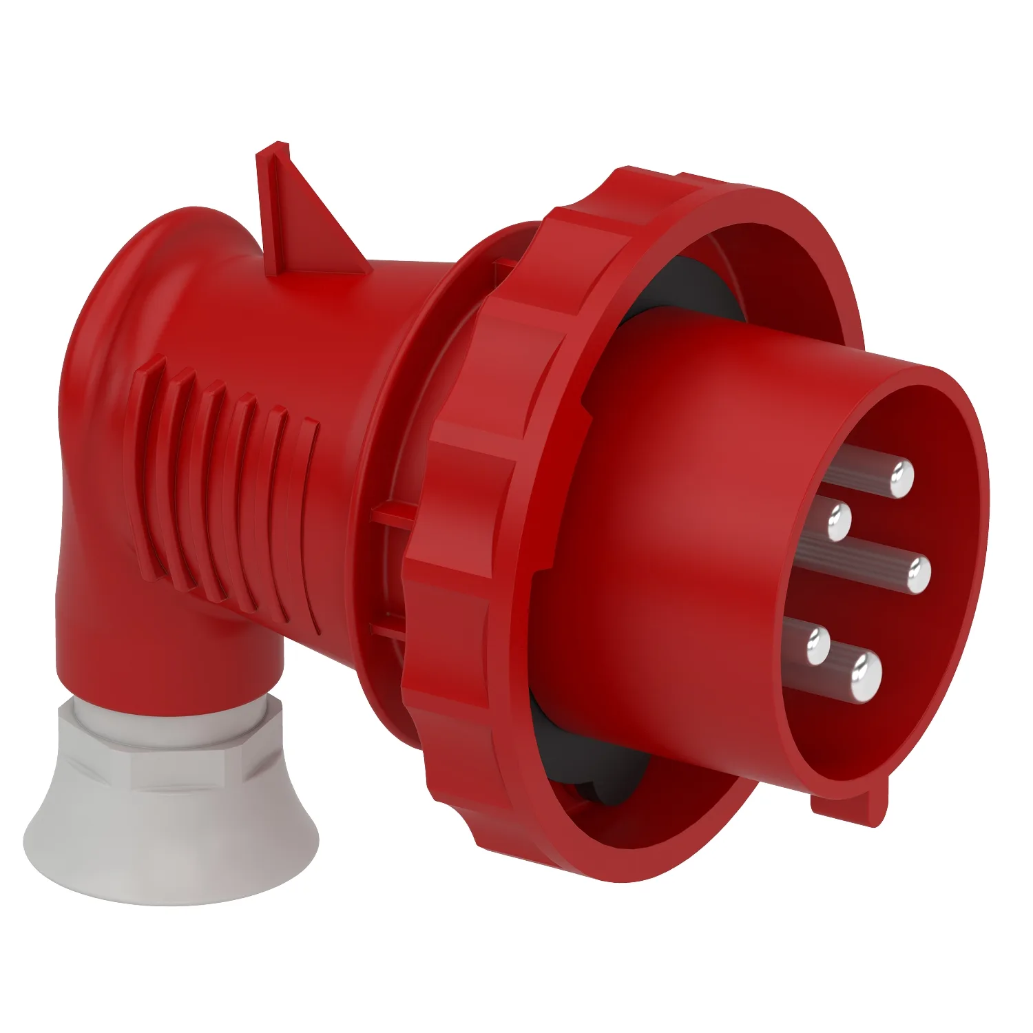 Schneider 81771 - Mureva - fiche mobile industr. coudée 90° - 32 A - 3P+N+T - 380-415 V CA - IP67