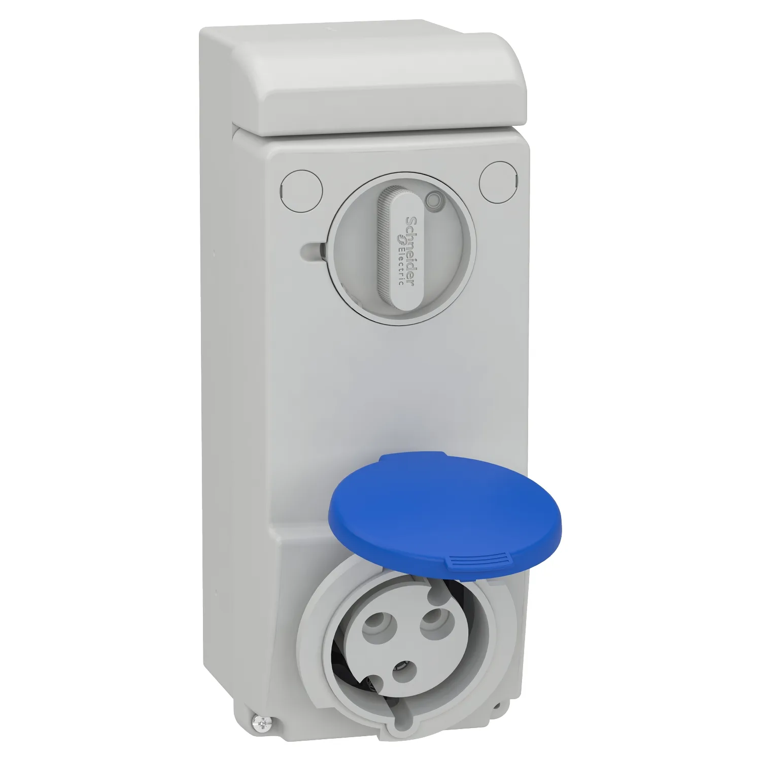 Schneider 83042 - 3 x 32, single-phase, 2P+T IP44 Surface socket