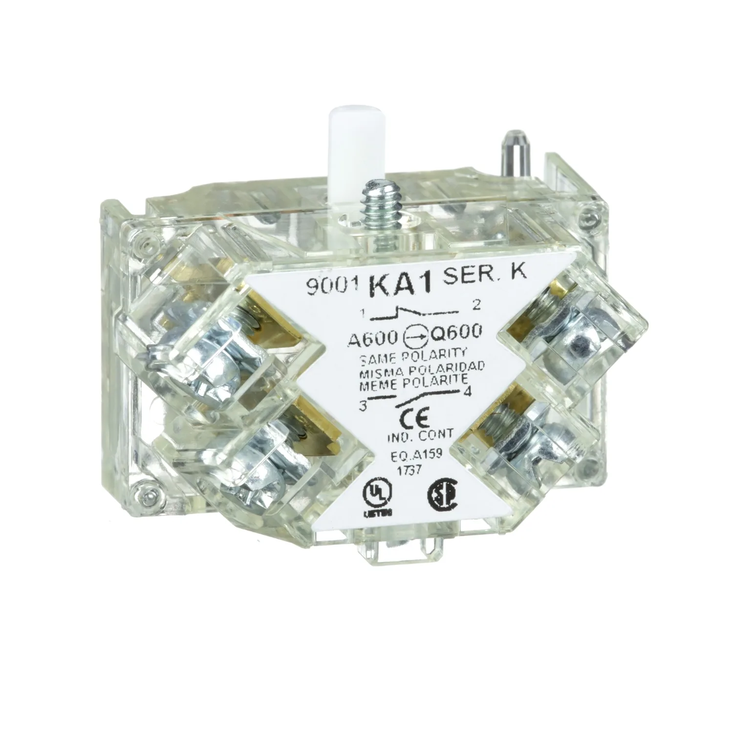 Schneider 9001KA1 - 9001KA1 - Kontak bloğu; 30mm; 9001K; Kontaklar: NC + NO