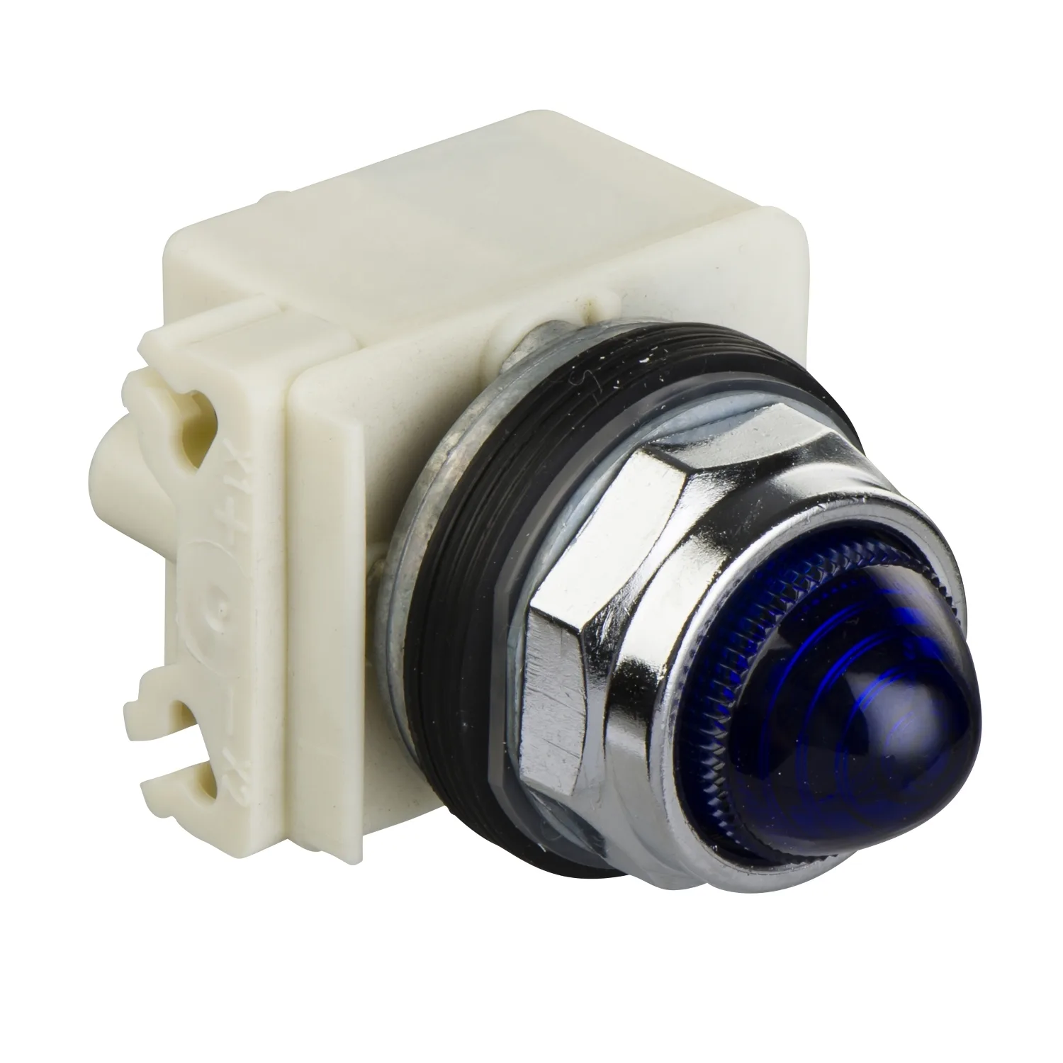 Schneider 9001KP7L9 - yuvarlak ihbar lambası Ø 30 - mavi - akkor duylu BA 9s - 220/240 V AC - IP66