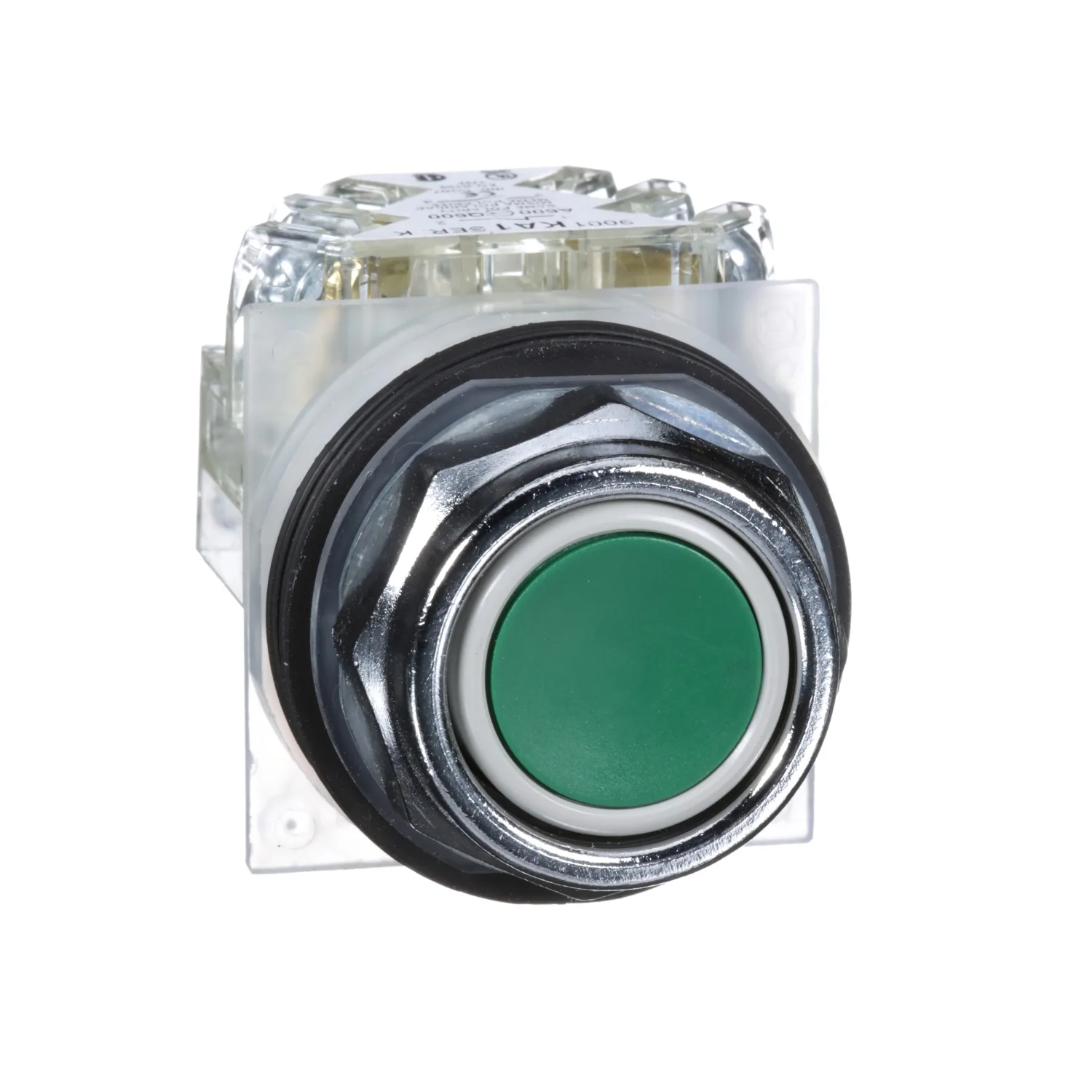Schneider 9001KR1GH13 - 9001KR1GH13 - Anahtar: basmalı buton; 30mm; Sabit poz: 1; SPDT; yeşil; yok; IP66
