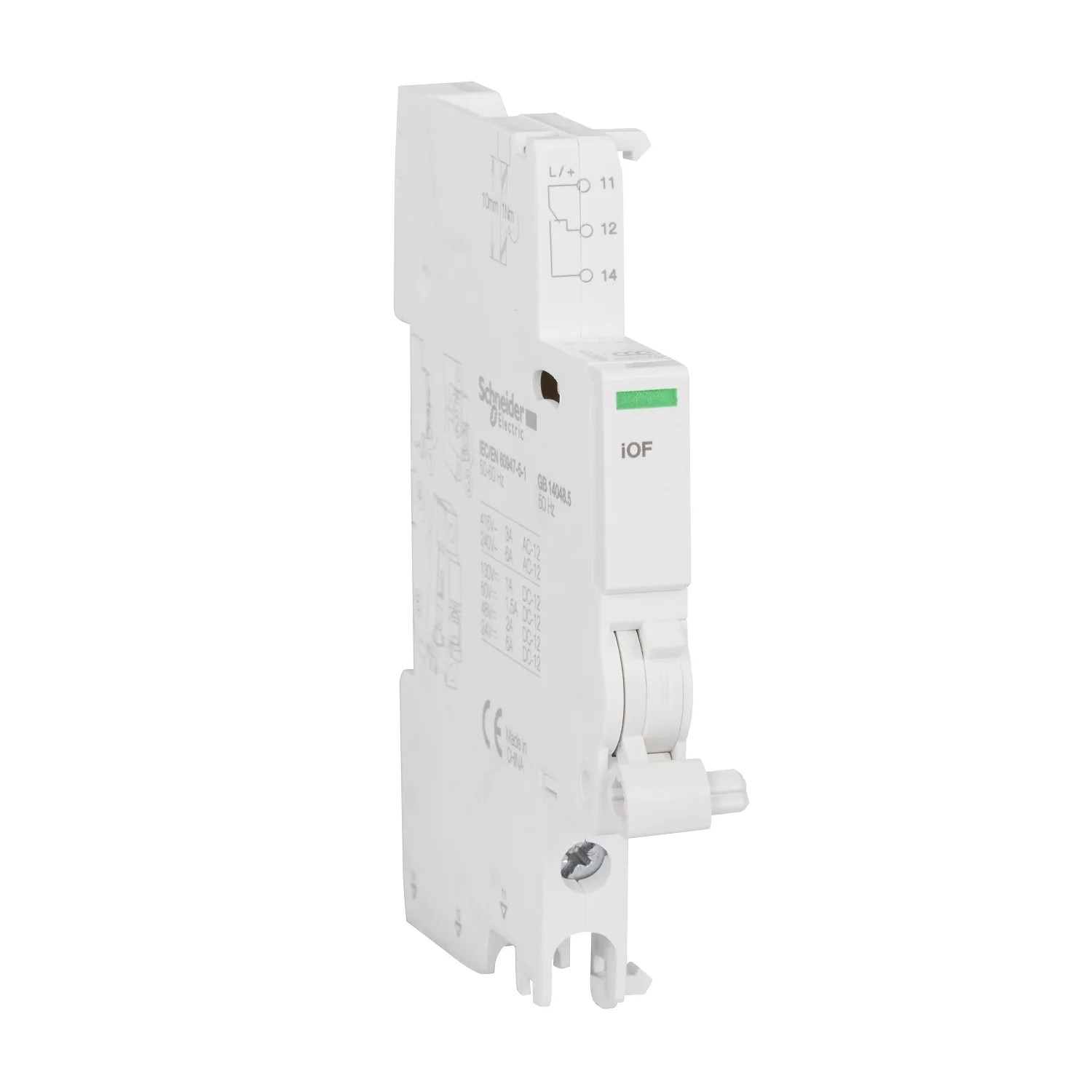 Schneider A9A26924 - Yardımcı kontaklar; 230/400VAC; yanda, DIN rayı montajı için