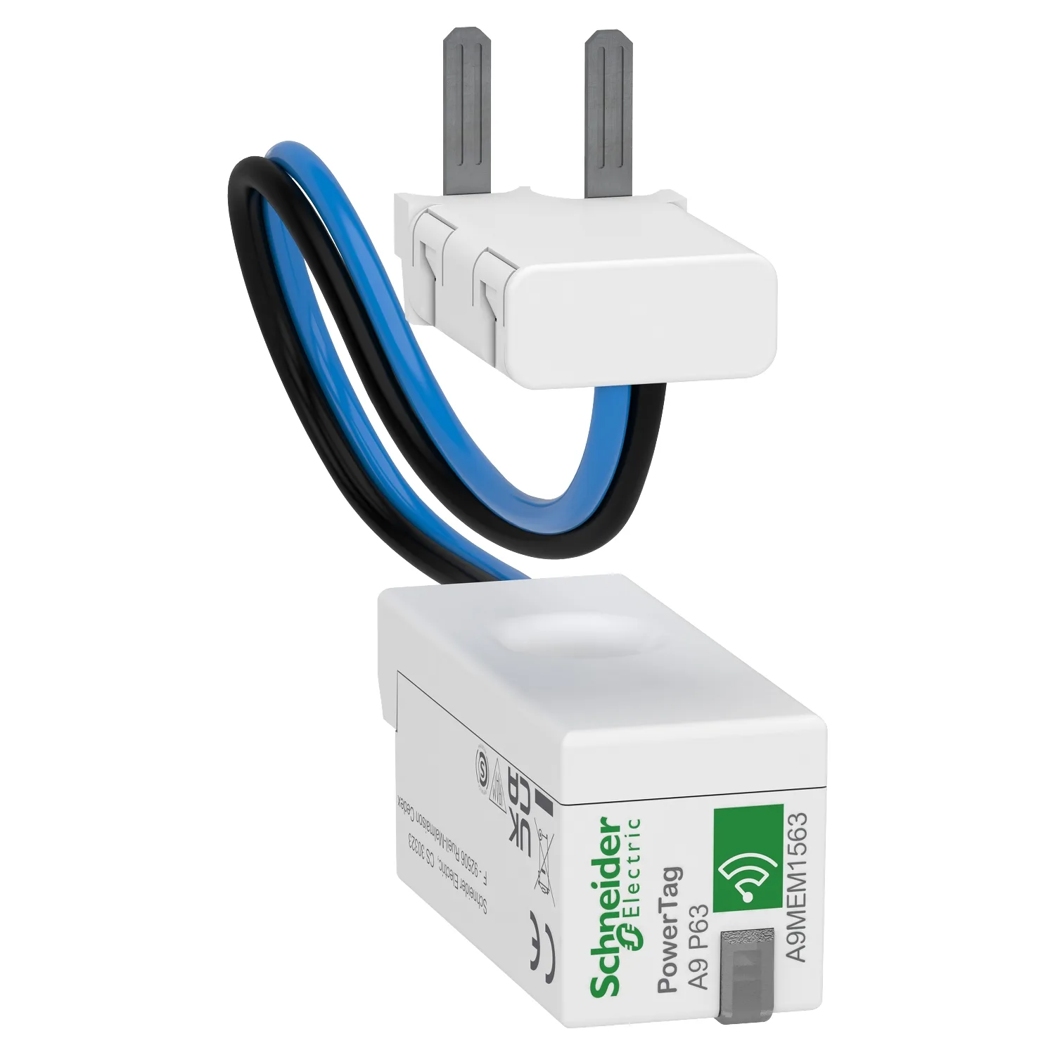 Schneider A9MEM1563 - A9MEM1563 - Wireless enerji sensörü kaçak akım korumalı otomatik sigorta altına montaj