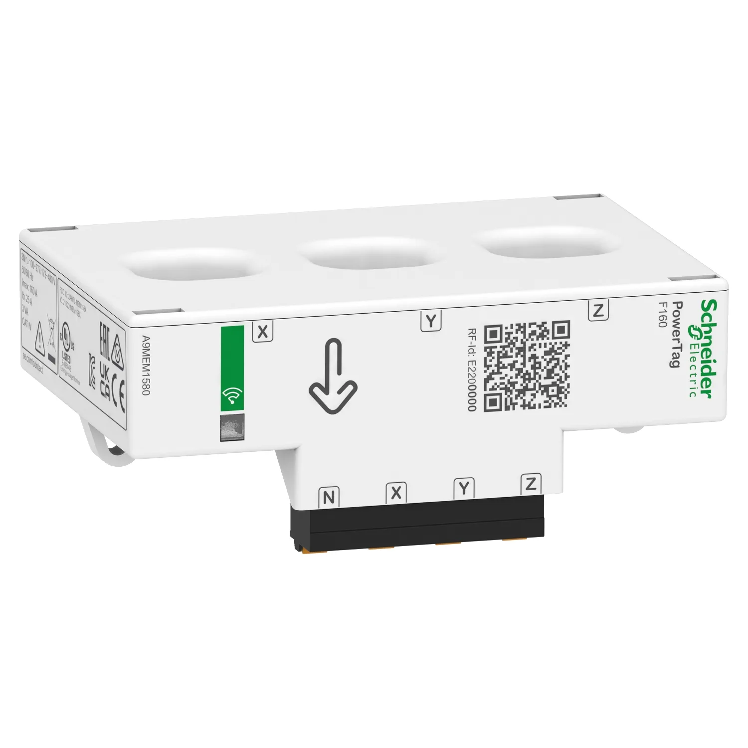 Schneider A9MEM1580 - A9MEM1580 - Wireless enerji sensörü otomatik sigorta üstten/alttan montaj