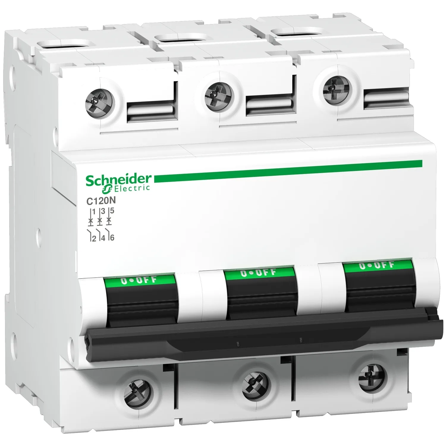 Schneider A9N18369 - A9N18369 - Devre kesici; 230/400VAC; Inom: 125A; Kutup: 3; Karakteristik: C; 10kA