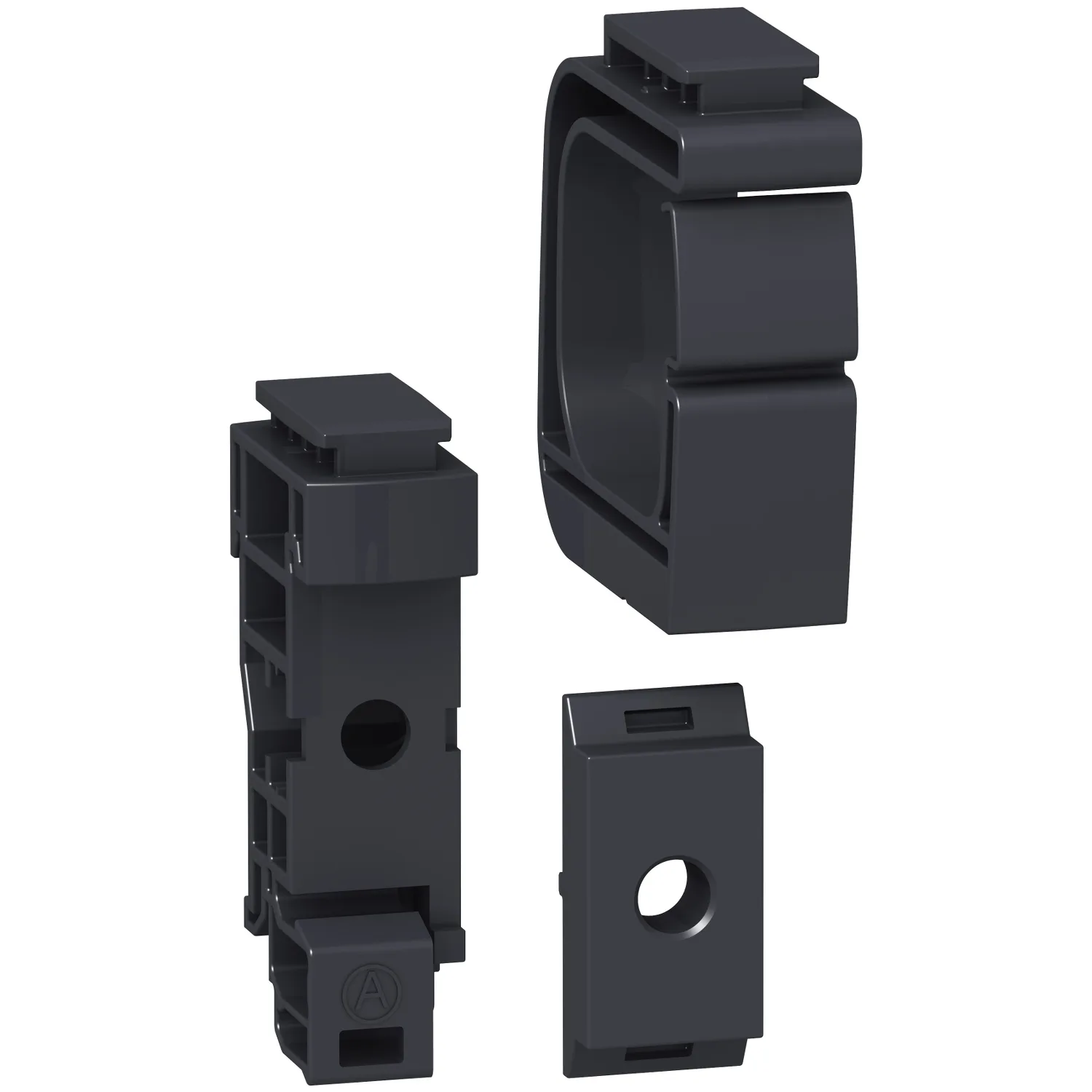 Schneider A9XMFA04 - Montageset Smartlink für DIN-Schiene, 8Adapter, 4 Kabelklammern
