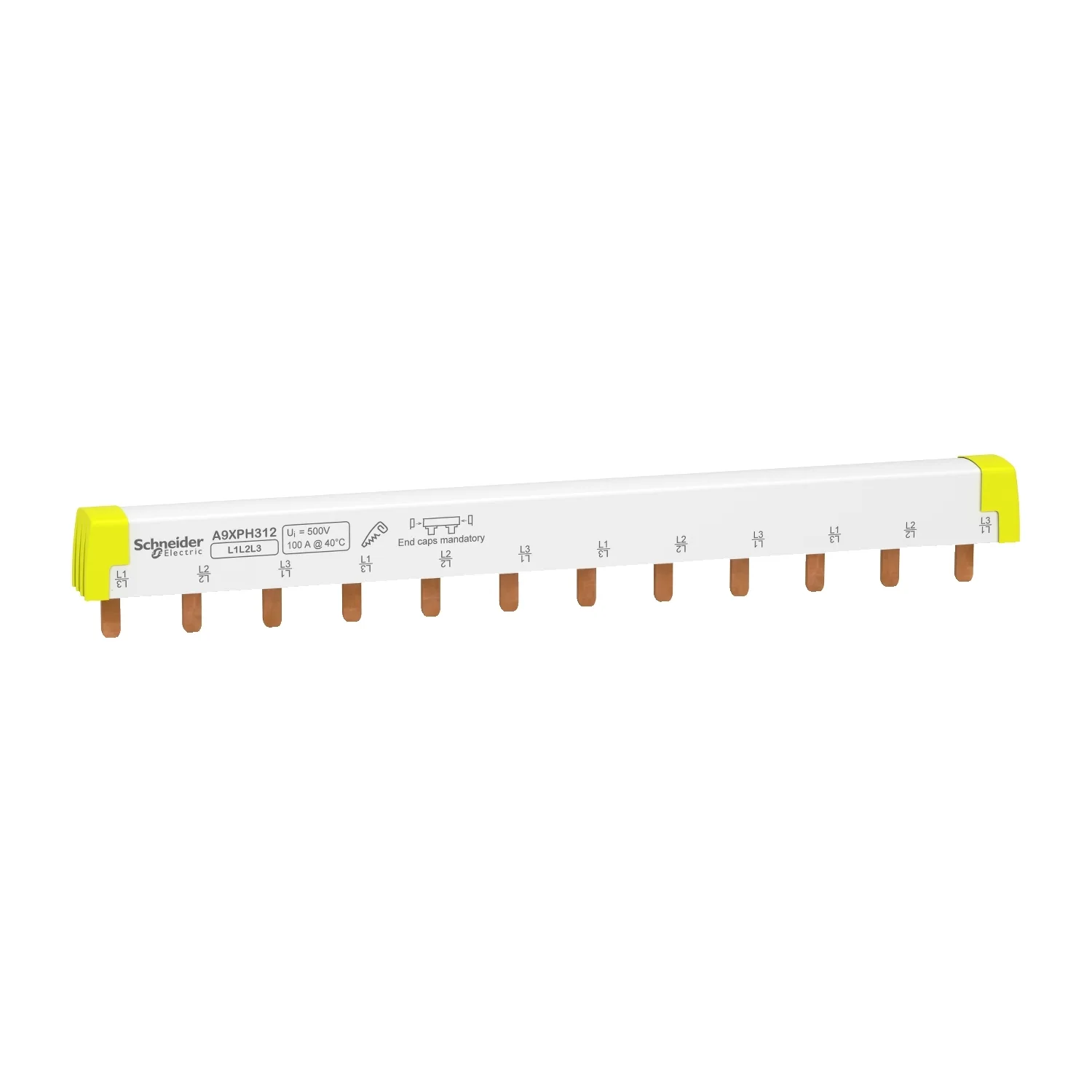 Schneider A9XPH312 - Acti 9 Comb Busbar 3 Kutup 12 Modül
