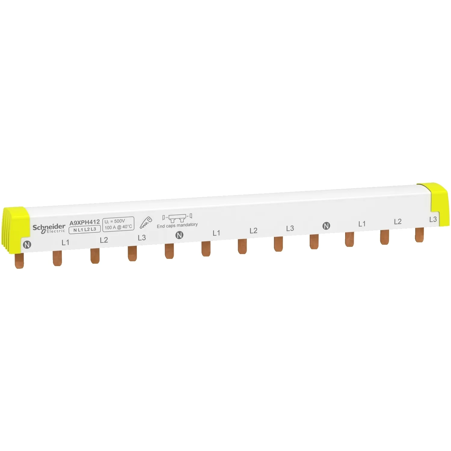 Schneider A9XPH412 - Acti 9 Comb Busbar 4 Kutup 12 Modül
