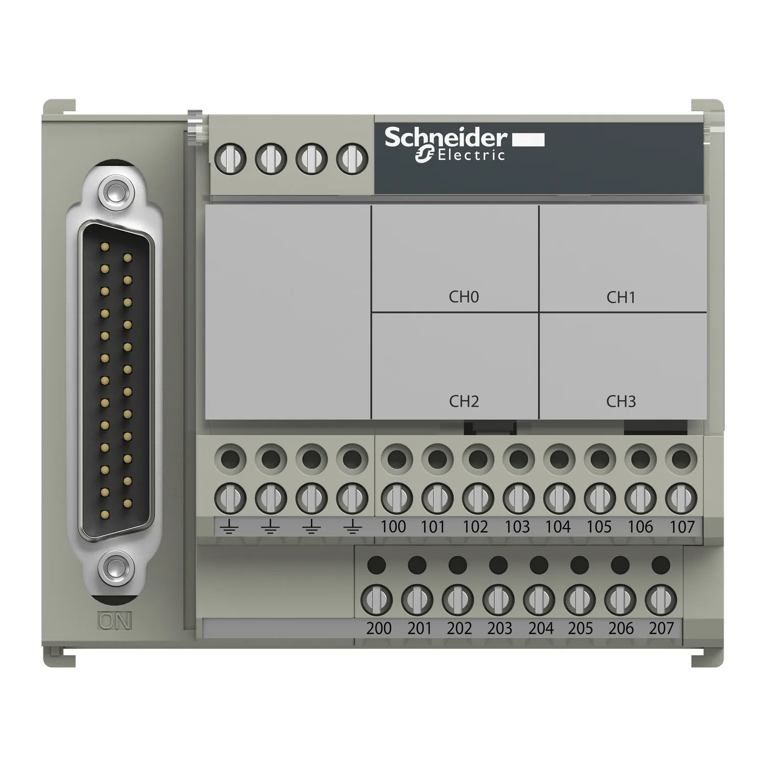 Modicon X80 - embase de raccordement TELEFAST - 4 voies thermocouple - 4