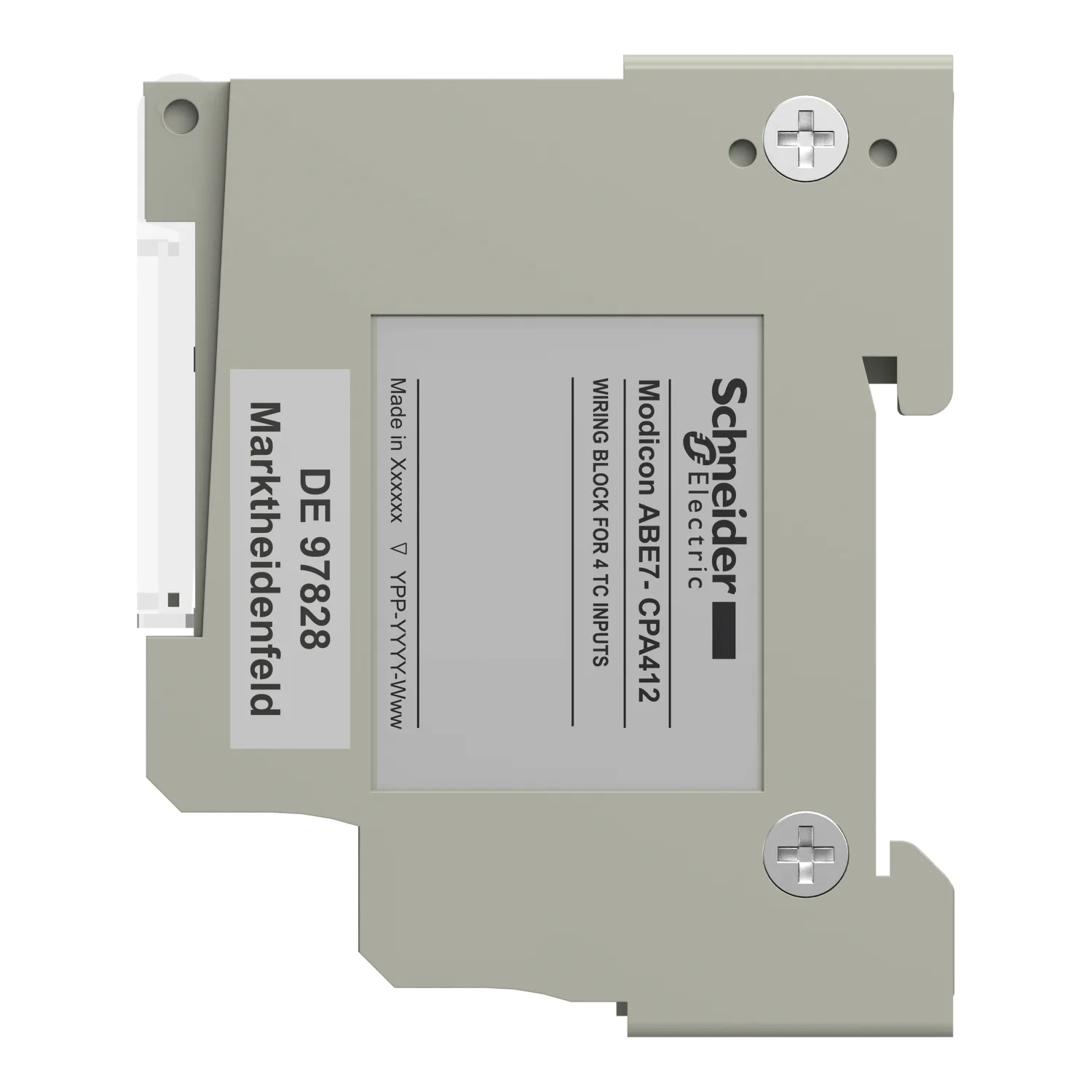 Modicon X80 - embase de raccordement TELEFAST - 4 voies thermocouple - 6