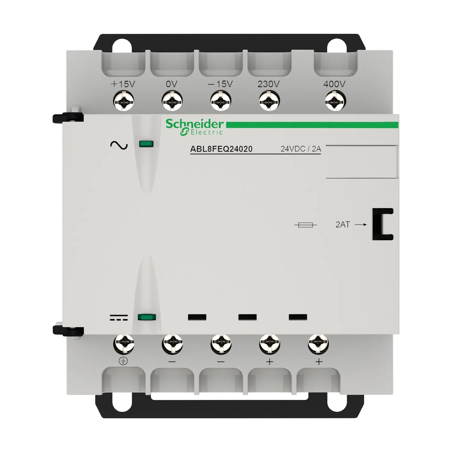 Spannungsversorgung, Modicon ABL8, gleichgerichtet, gesiebt, 1-/2-phasig, 230-400V AC, 24V DC, 2A, 48W - 5