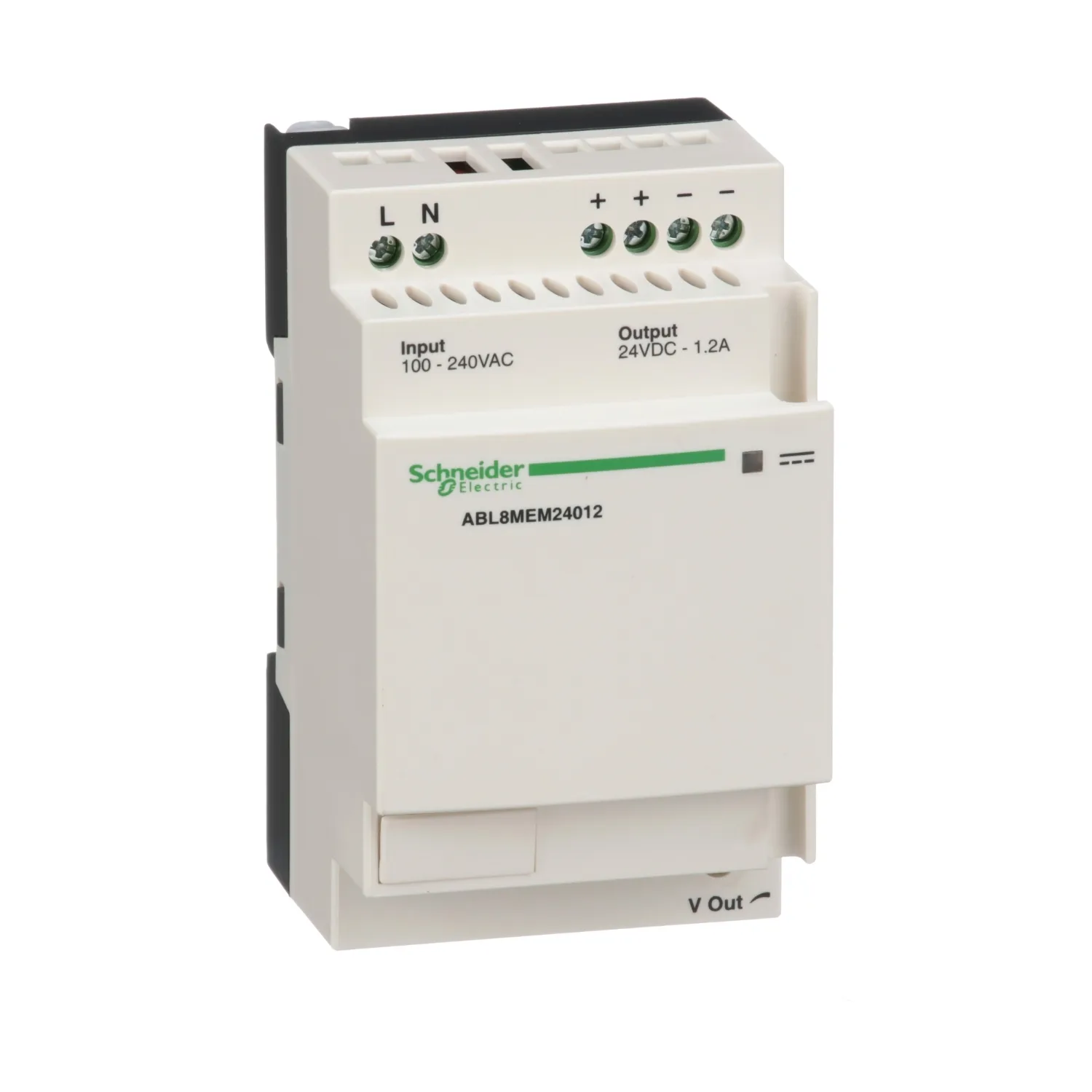 Schneider ABL8MEM24012 - regulated SMPS - 1 or 2-phase - 100..240 V AC - 24 V - 1.2 A