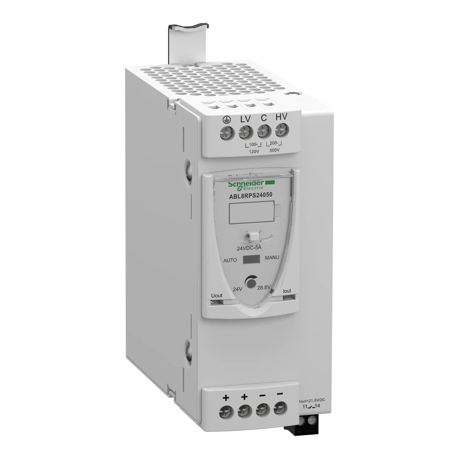 Schneider ABL8RPS24050 - ABL8RPS24050 - Güç kaynağı: anahtarlamalı; DIN rayı için; 120W; 24VDC; 5A; -25÷50°C