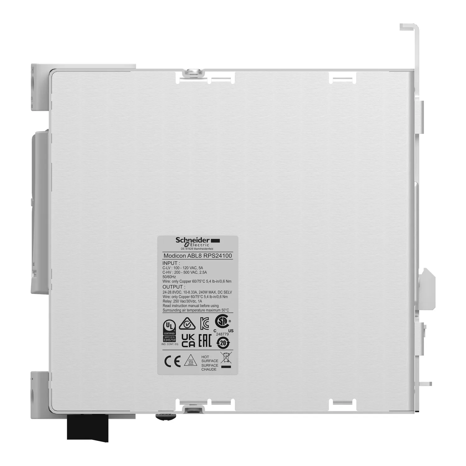 ABL8RPS24100 - Güç kaynağı: anahtarlamalı; DIN rayı için; 240W; 24VDC; 10A; -25÷50°C - 5