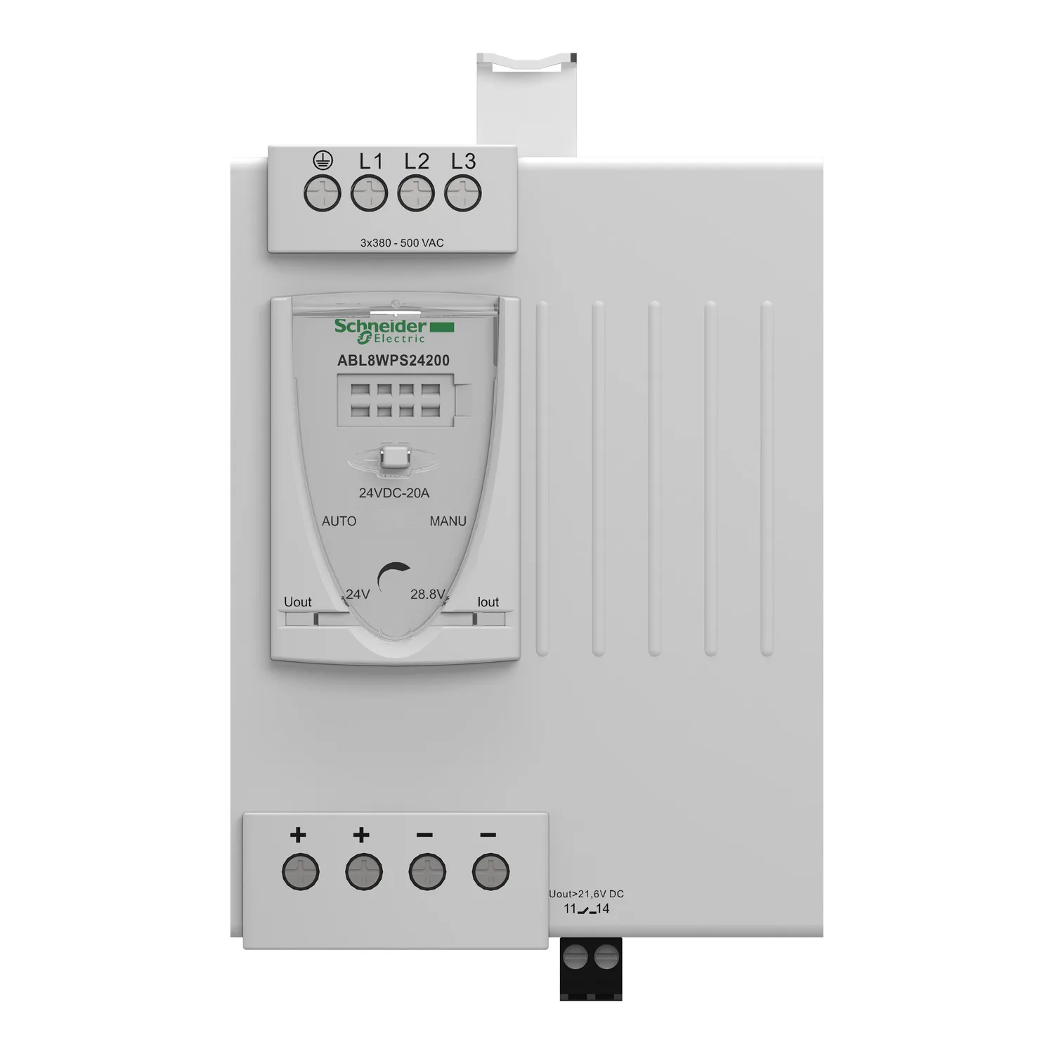 Alimentation: impulsions; pour le rail DIN; 480W; 24VDC; 20A; 92% - 5
