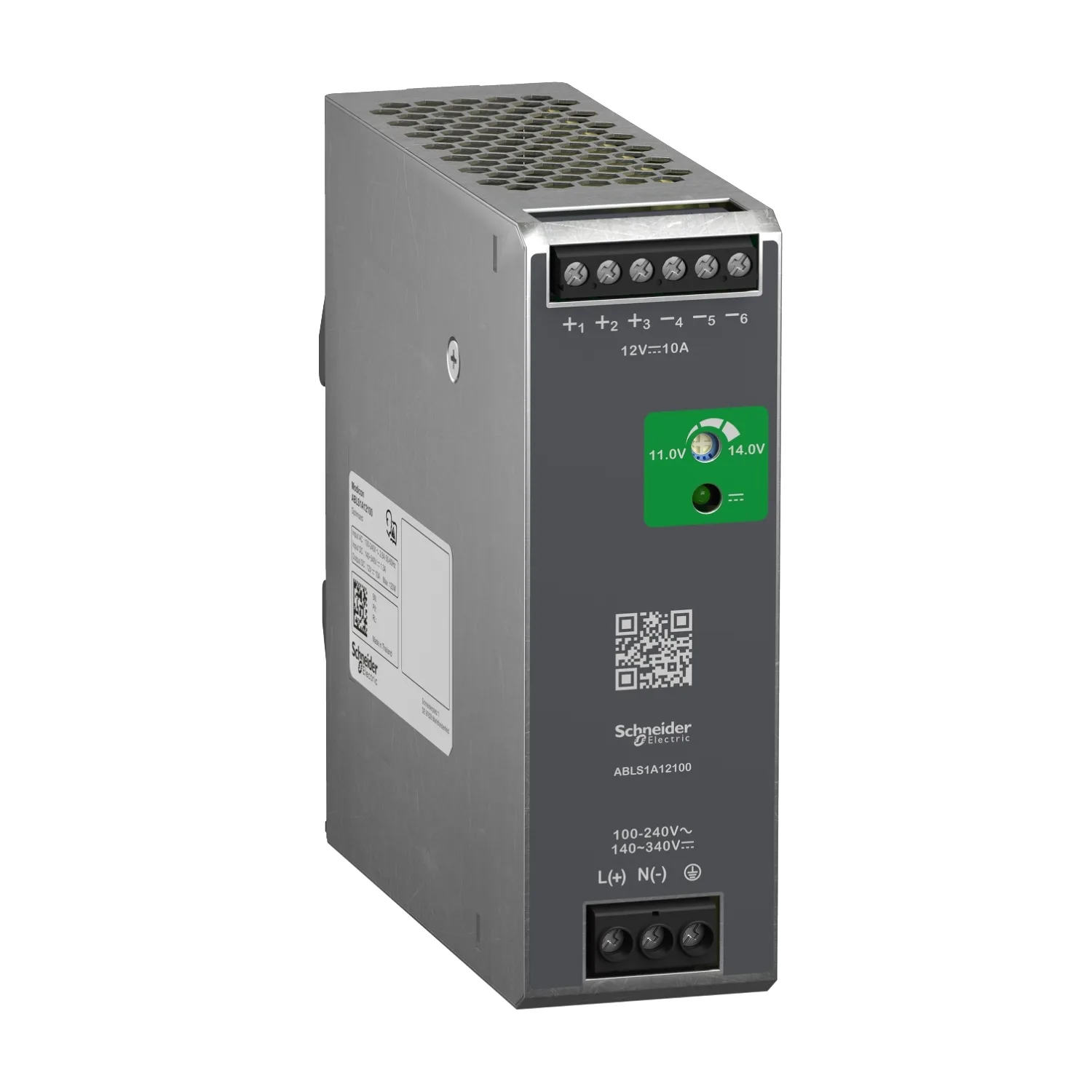 Schneider ABLS1A12100 - Spannungsversorgung, Modicon ABLS, Optimum, getaktet, 1-phasig, 100-240V AC, 12V DC, 10A, 120W