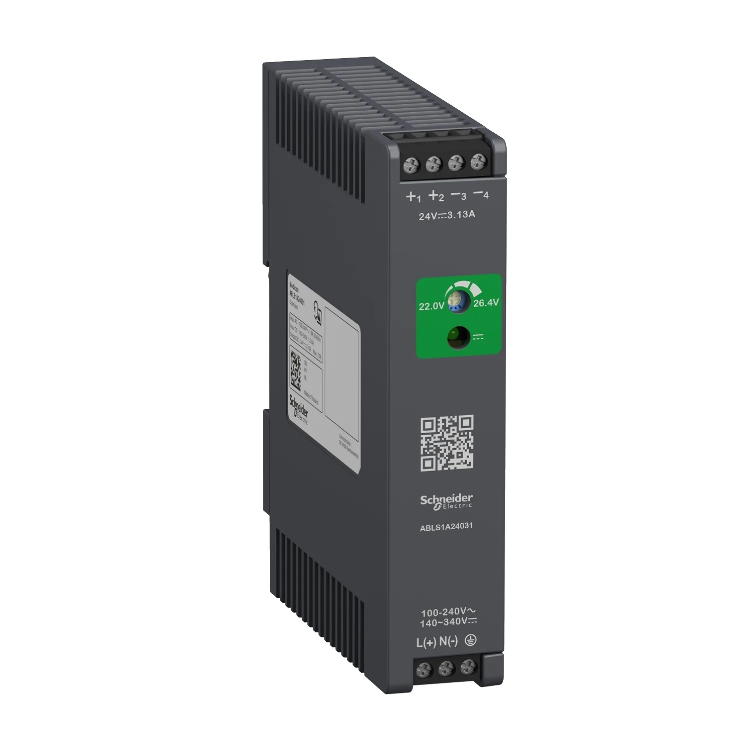 Schneider ABLS1A24031 - POWER SUPPLY 24V 3.1A 1PH OPTIMIZED