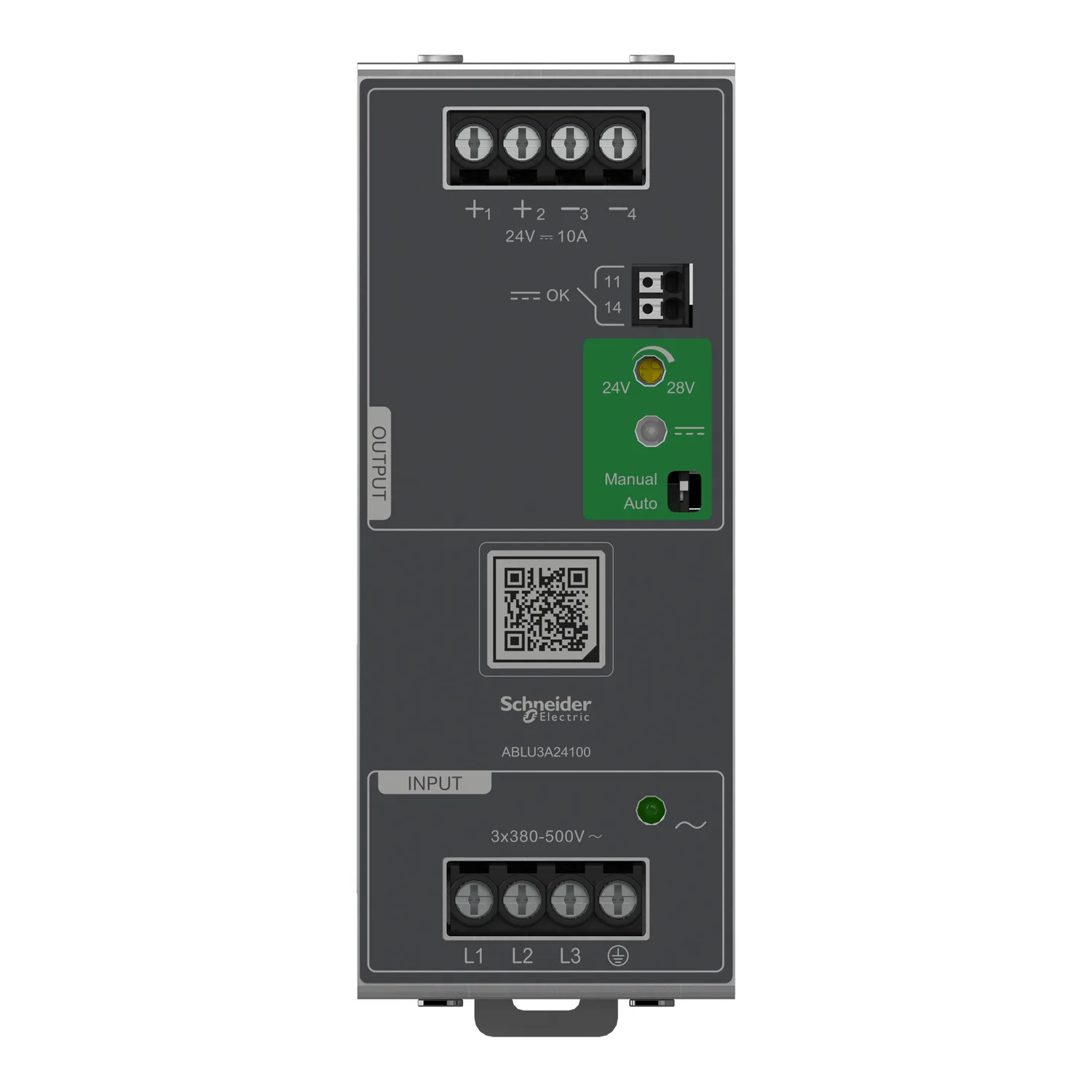 ABLU3A24100 - POWER SUPPLY, 380...500 V AC, 3 faz, 24V, 10A - 2
