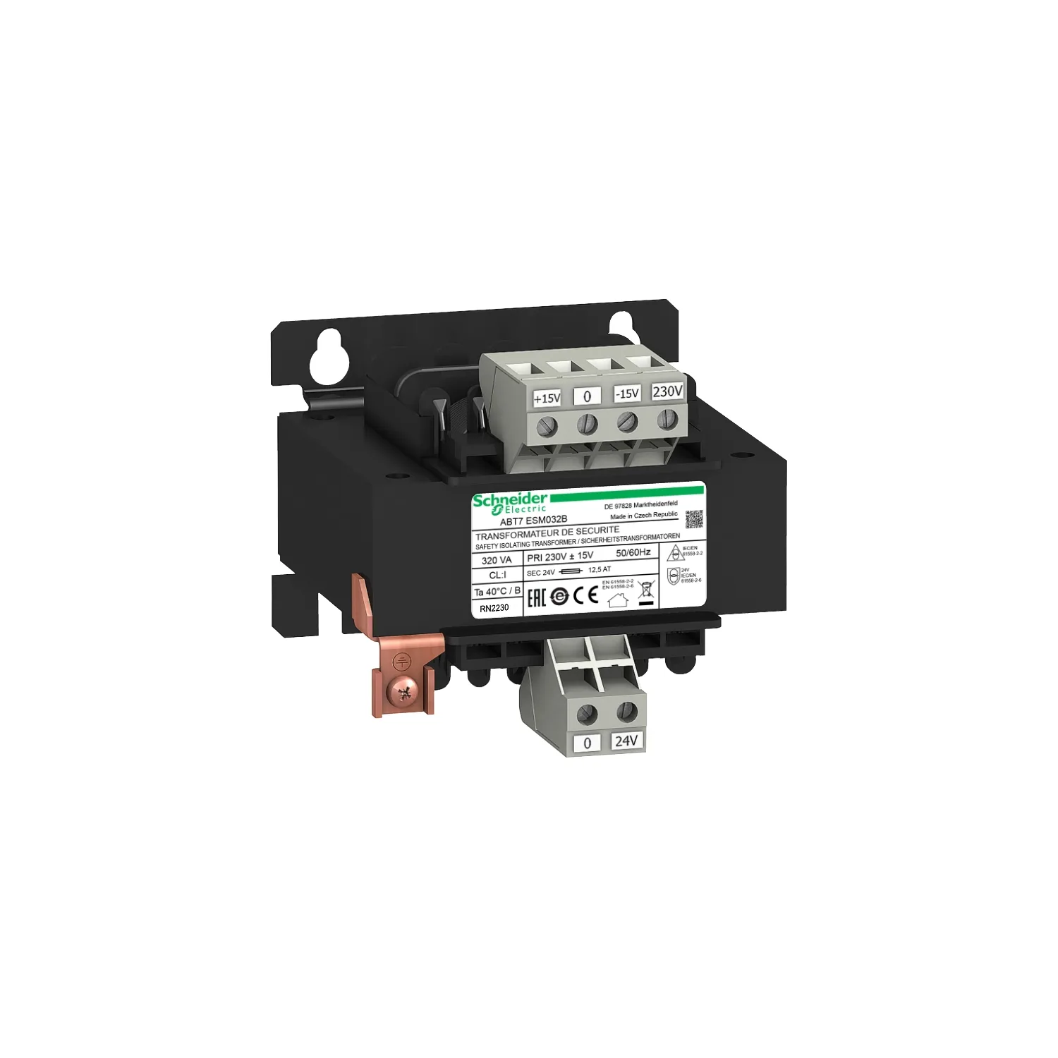 Schneider ABT7ESM032B - Phaseo - transformateur de tension - 230V - 1x24V - 320VA