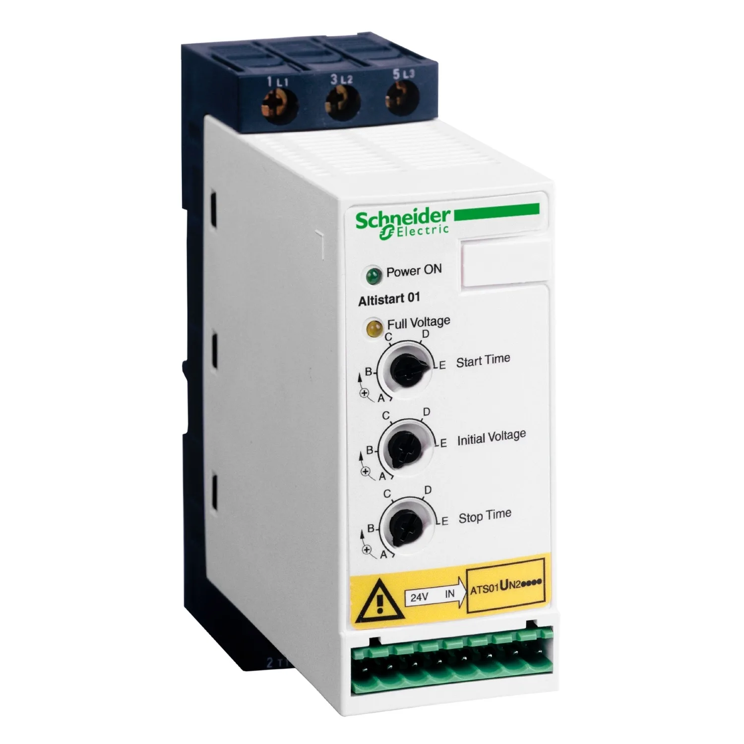 Schneider ATS01N212QN - Otomasyon modülü: yolverici; DIN ray montajı için; 5.5kW; 12A
