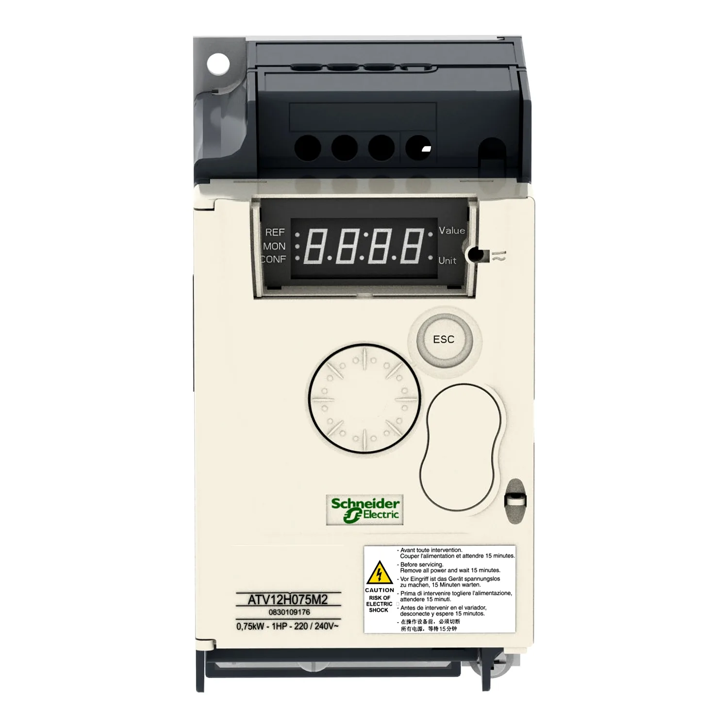 Schneider ATV12H075M2 - Automatisierungsmodul: Wechselrichter; UStrom: 200÷240VAC; IP20