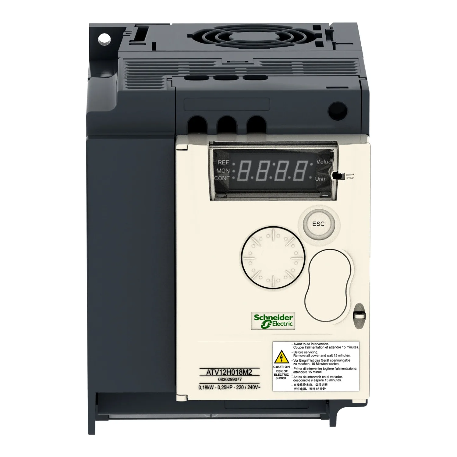 Schneider ATV12HU15M2 - ATV12HU15M2 - Otomasyon modülü: İnverter; Maks. motor gücü: 1.5kW; 0.1÷400Hz