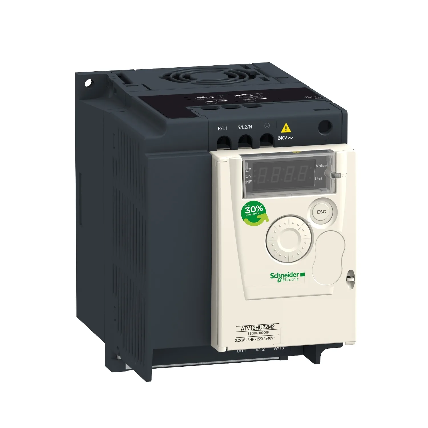 Schneider ATV12HU22M2 - Automatisierungsmodul: Wechselrichter; Max.Motorleistung: 2,2kW