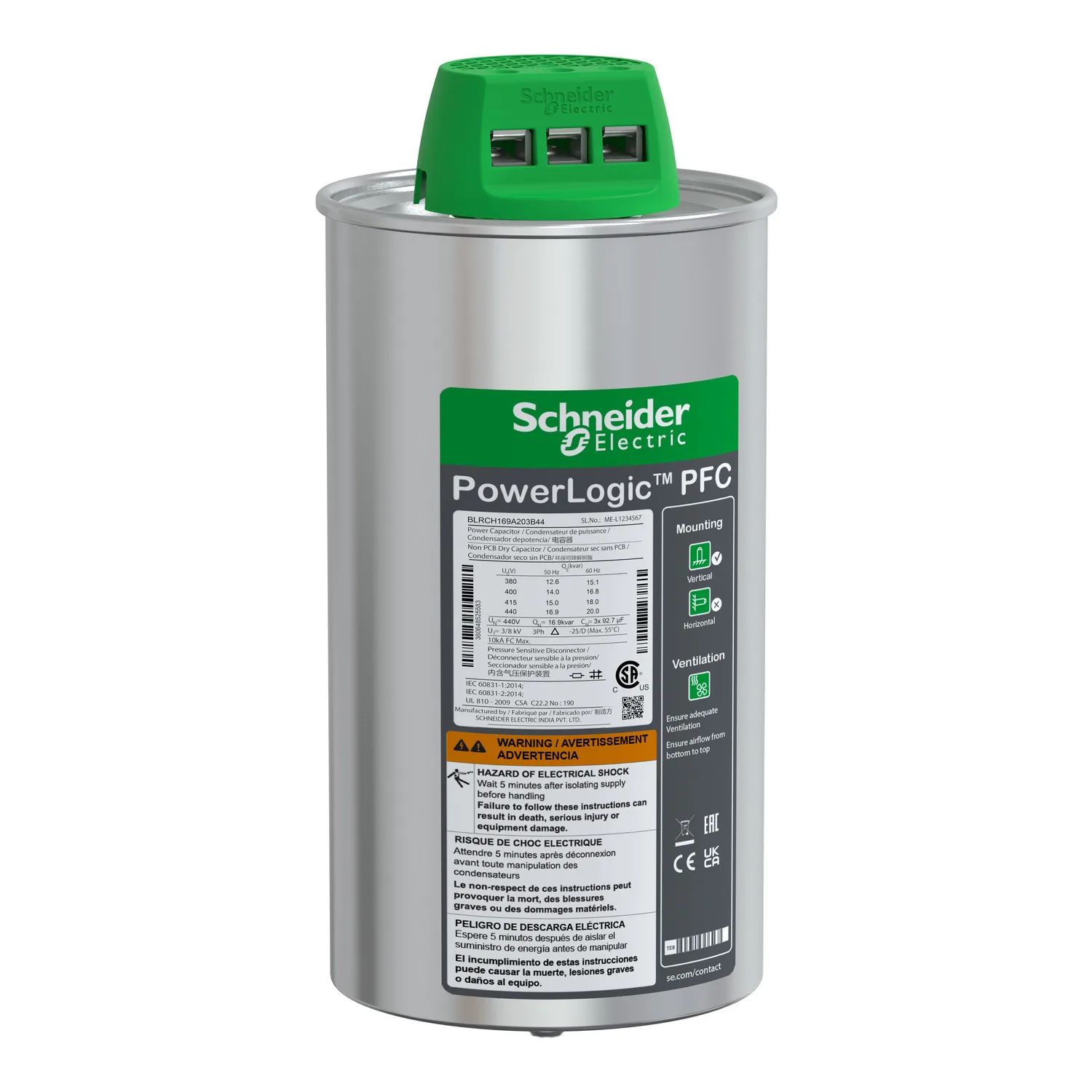 Schneider BLRCH169A203B44 - PowerLogic 440V 16,9KVar