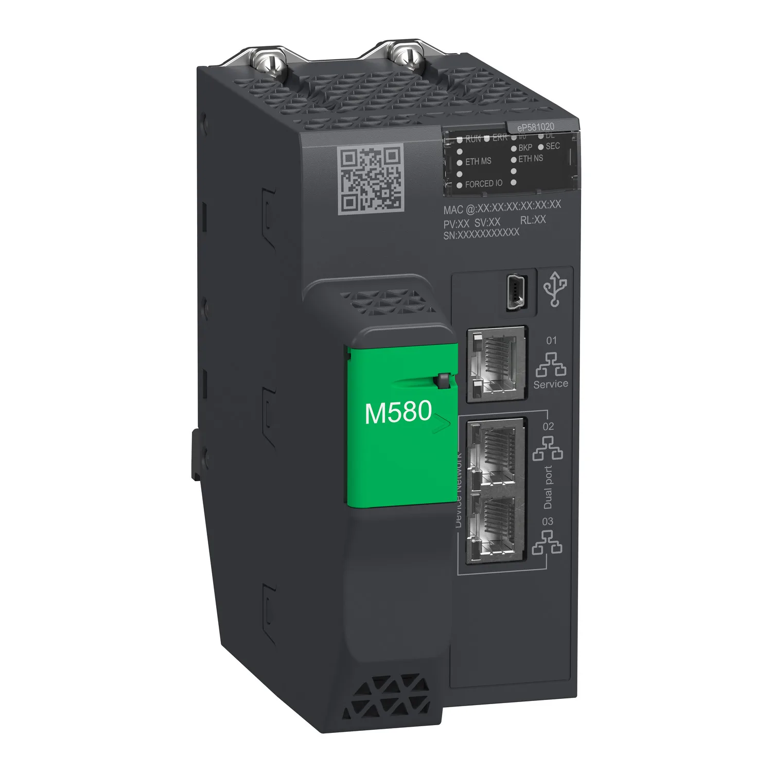Schneider BMEP581020 - Modicon M580 CPU-Modul, 1020 Level 1 DIO, 4 MB, 61 Eth-Geräte, 4 lokale E/A-Racks (1024 digital, 256 analog)