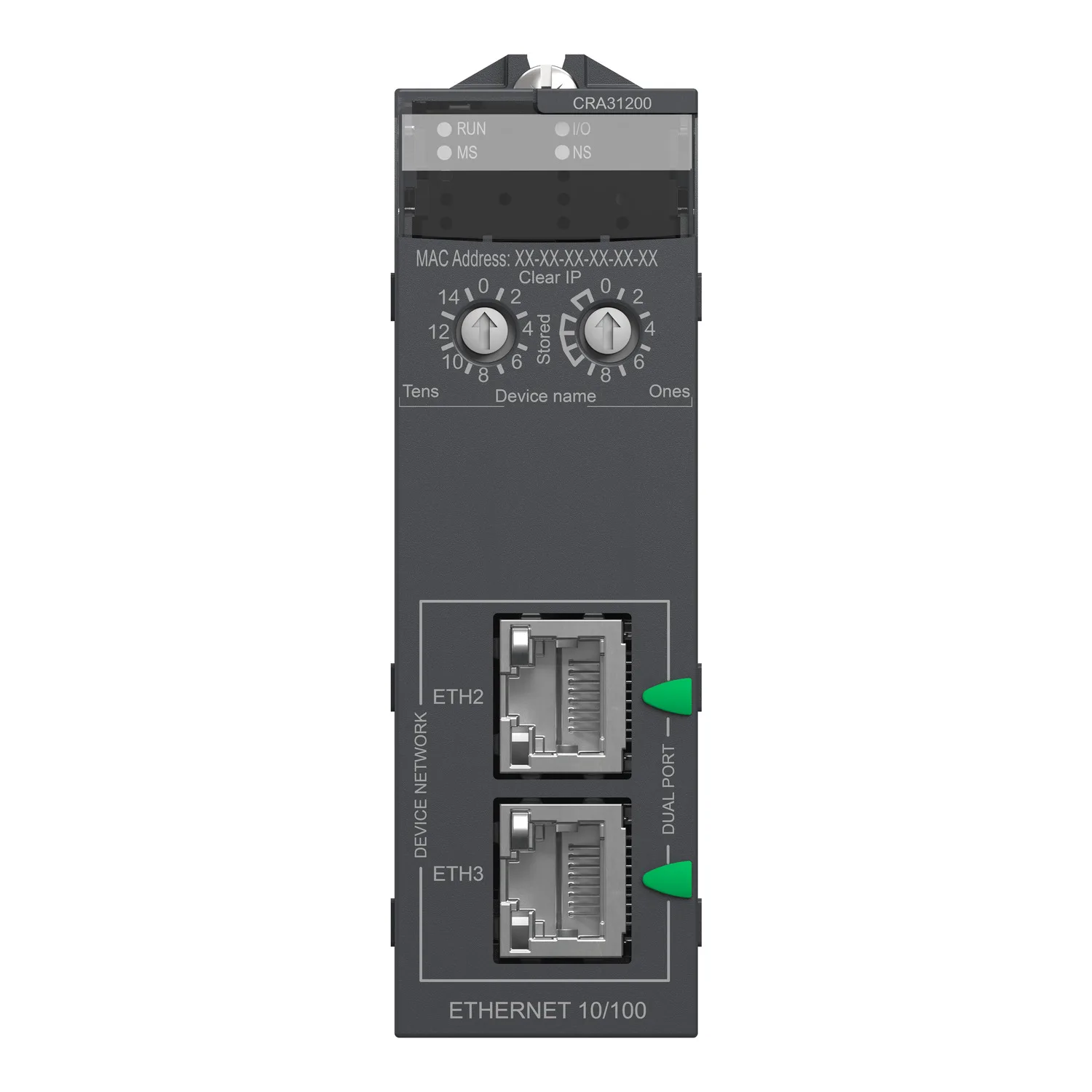 Modicon X80-RIO-Kopfadapter für X-Bus-Modulträger als remote EthNet/IP-Statuion, Standard-Features - 5