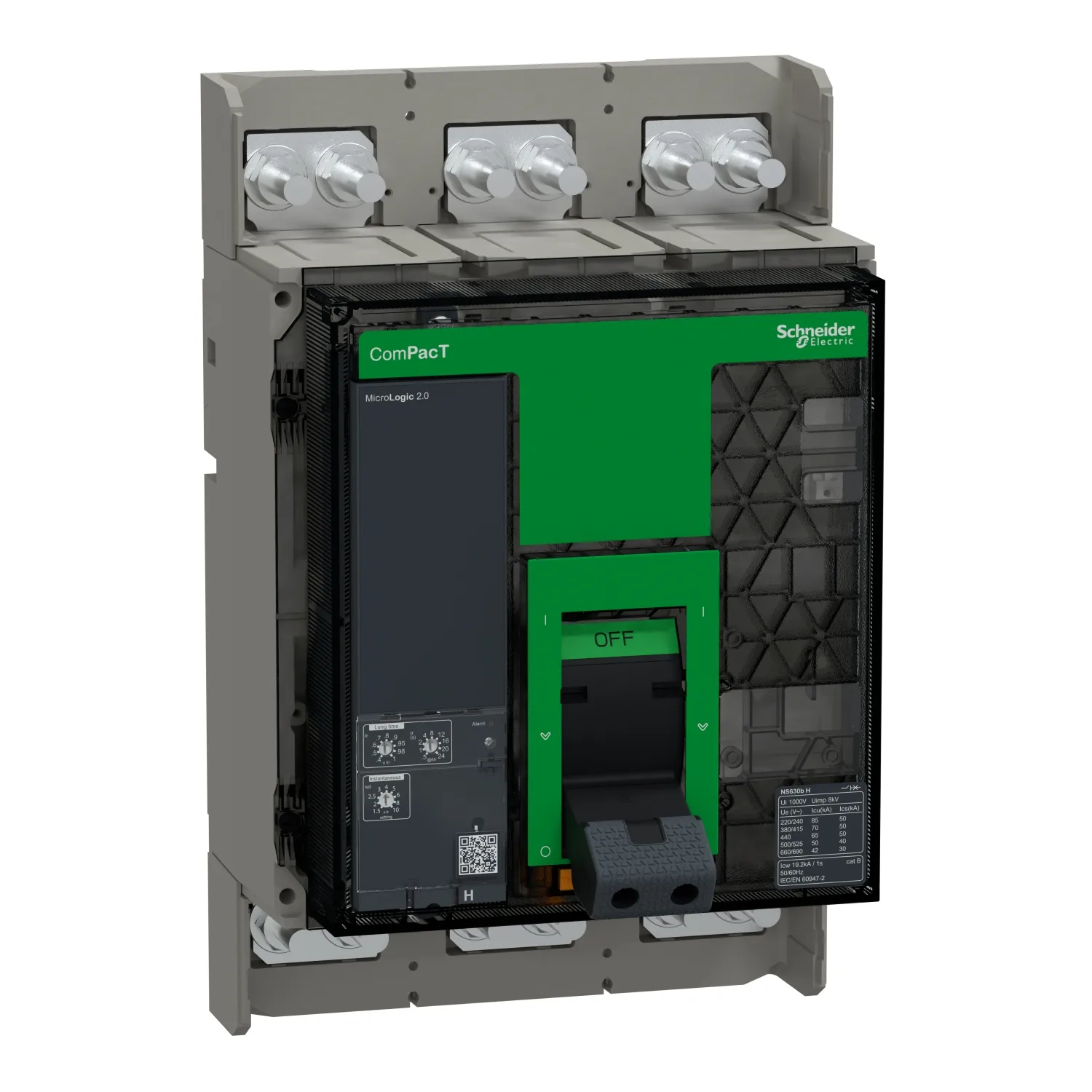 Schneider C063H320FM - C063H320FM - NS630H 70kA 3P 630A FXD Man. 2.0