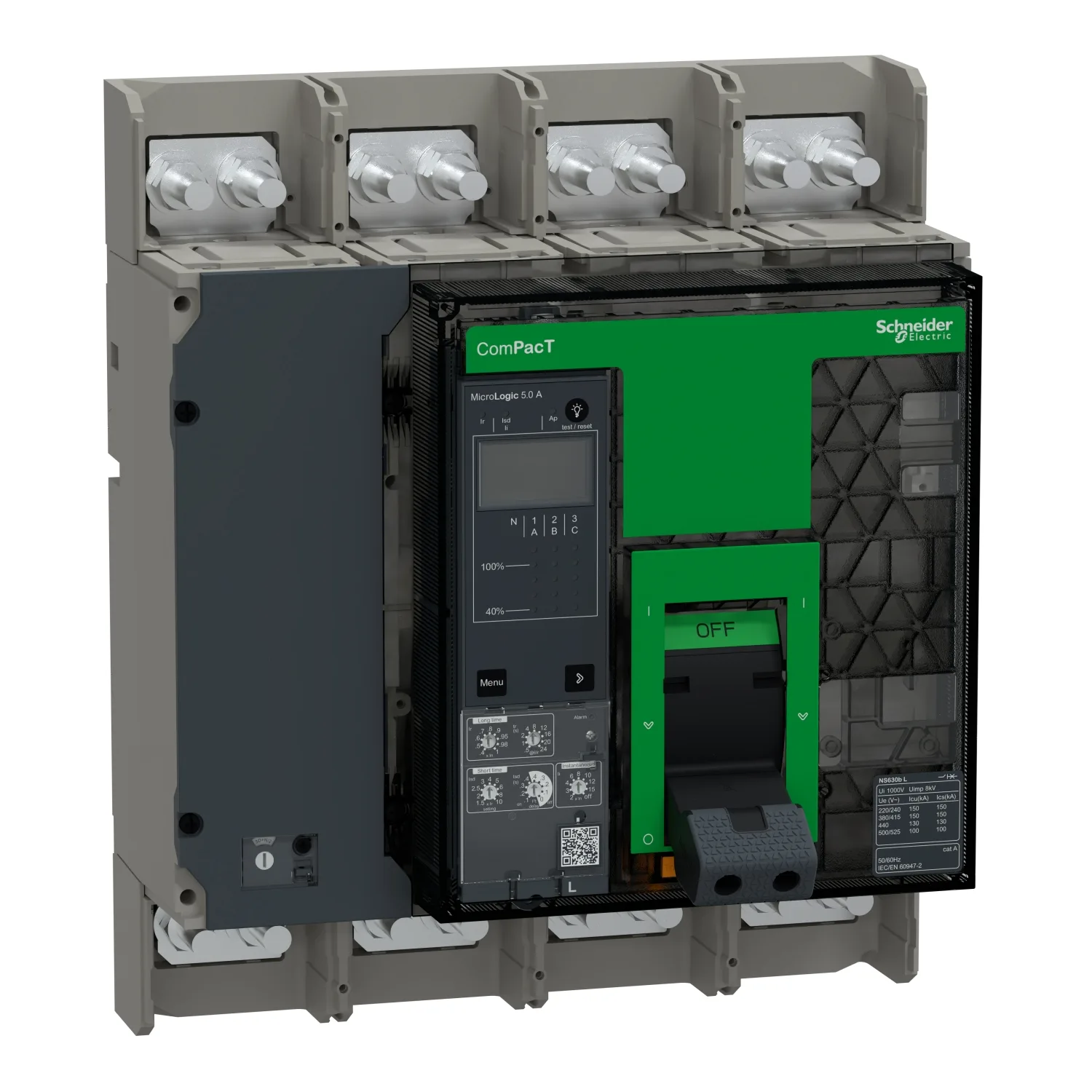 Schneider C063L45AFM - NS630L 150kA 4P 630A FXD Man. 5.0A