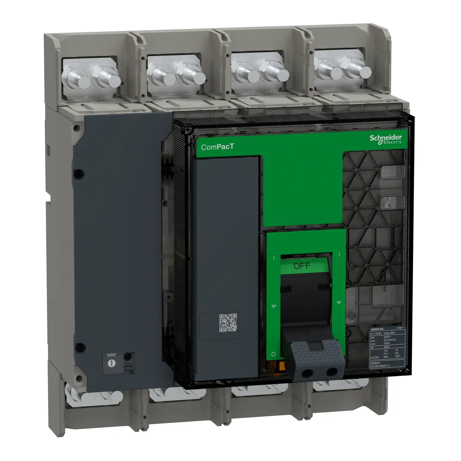 Schneider C080S4NAFM - ComPacT NS800NA - interrupteur-sectionneur - 800A - 4P - fixe - manuel