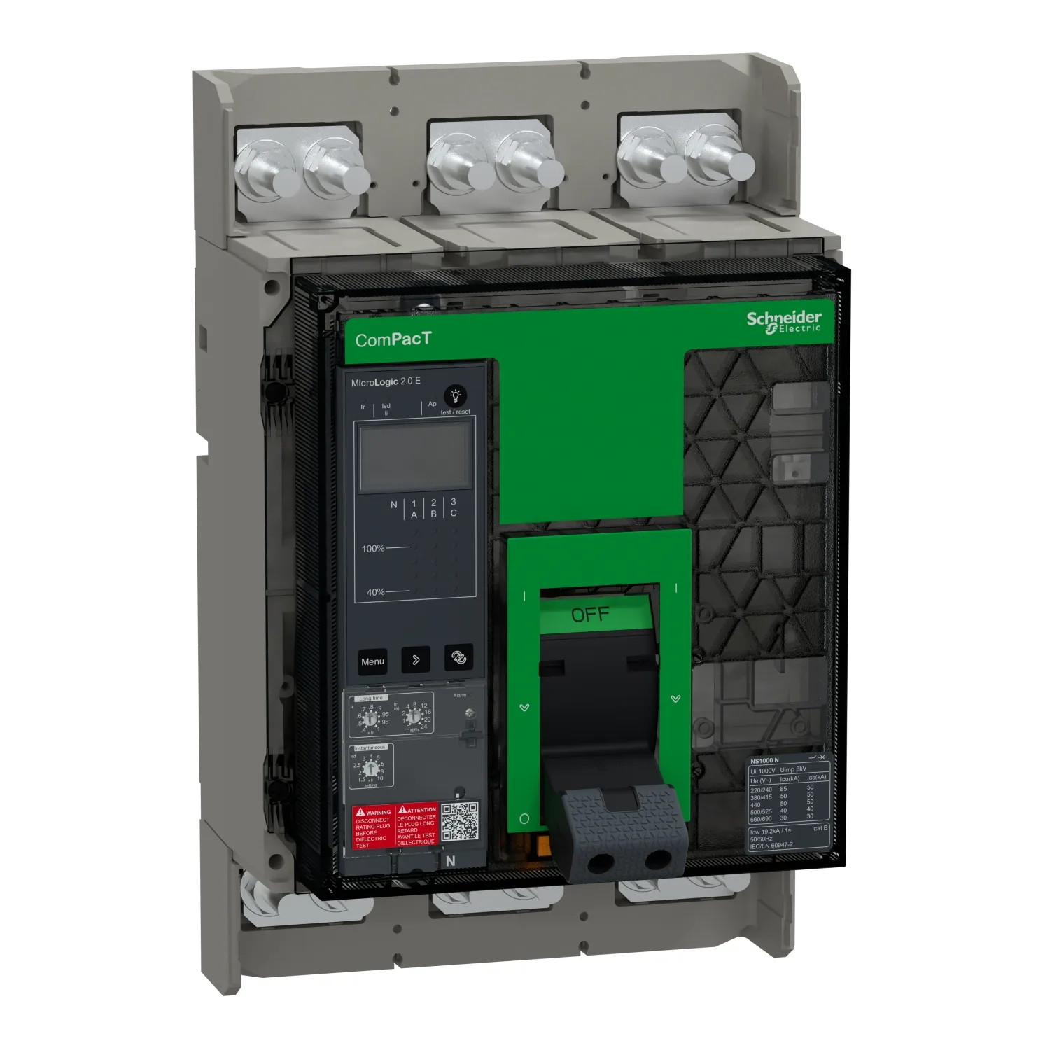 Schneider C100N32EFM - NS1000N 50kA 3P 1000A FXD Man. 2.0E