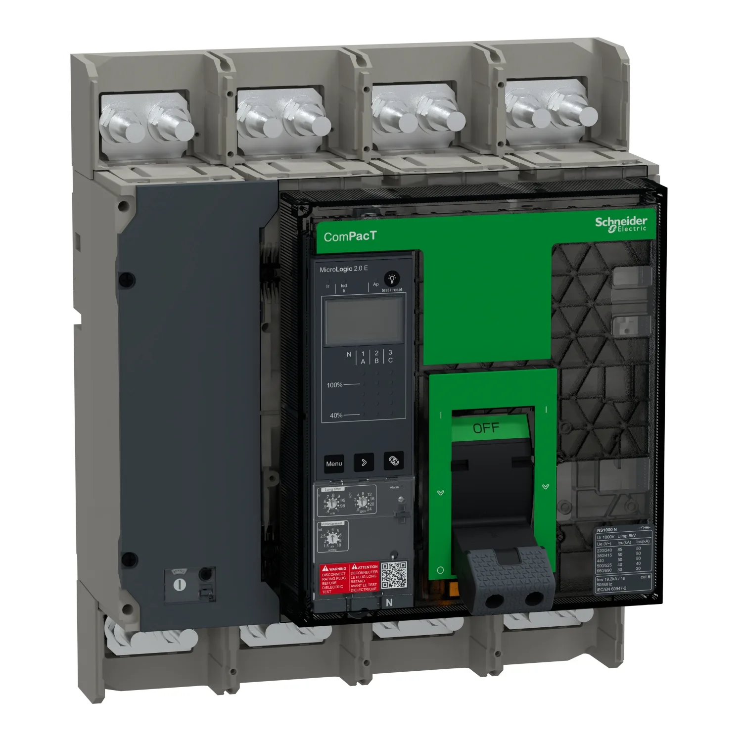 Schneider C100N42EFM - NS1000N 50kA 4P 1000A FXD Man. 2.0E
