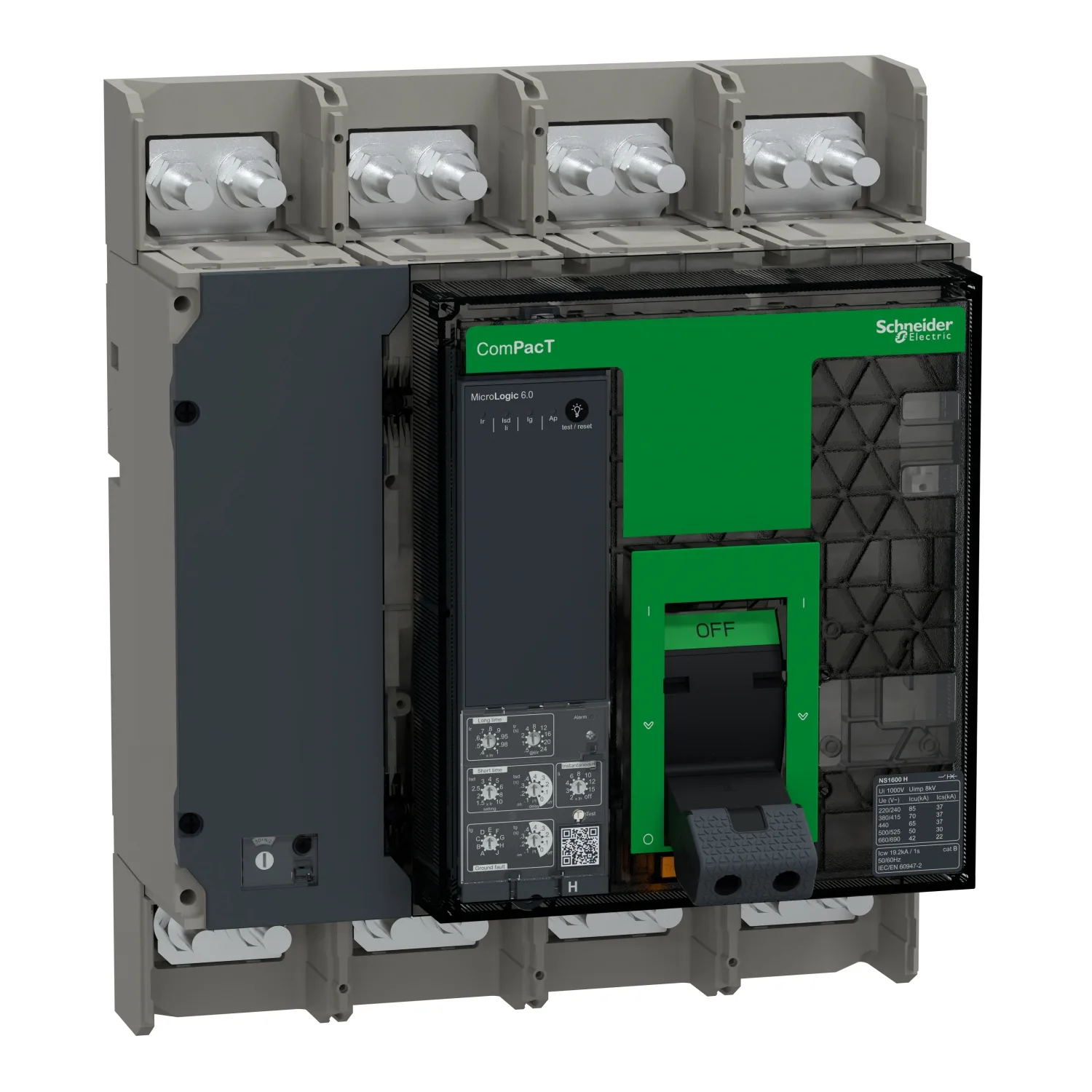 Schneider C160H460FM - NS1600H 70kA 4P 1600A FXD Man. 6.0