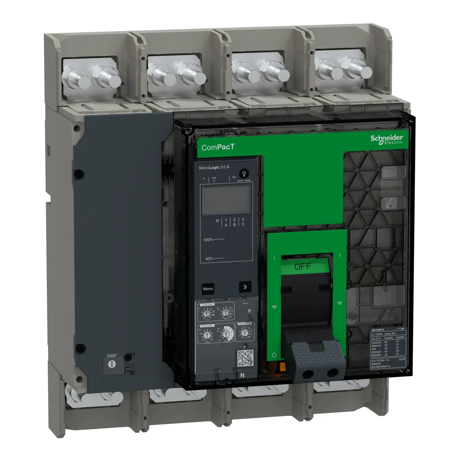 Schneider C160N45AFM - NS1600N 50kA 4P 1600A FXD Man. 5.0A