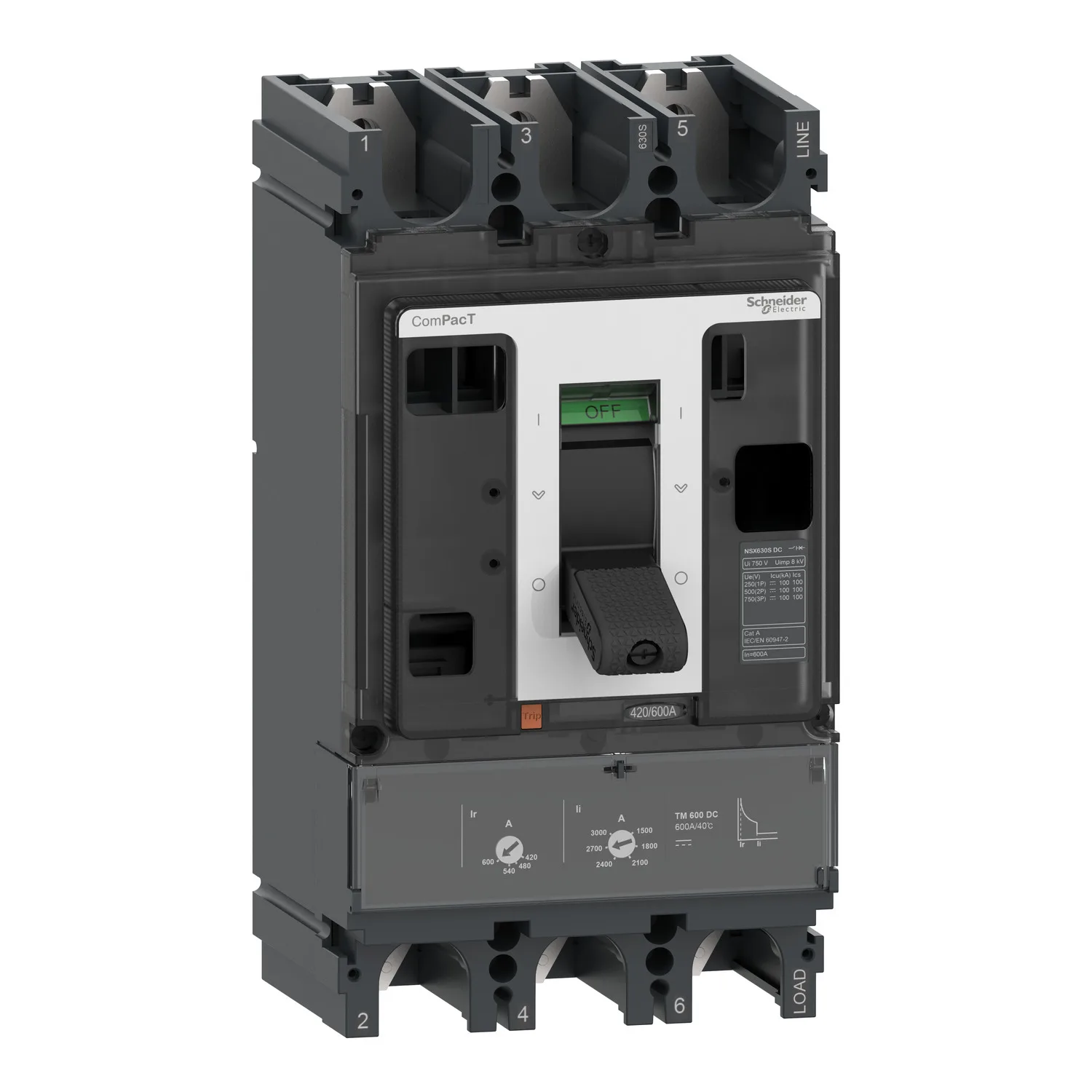 Schneider C63S3TM600D - C63S3TM600D - NSX600S TM-DC 3P