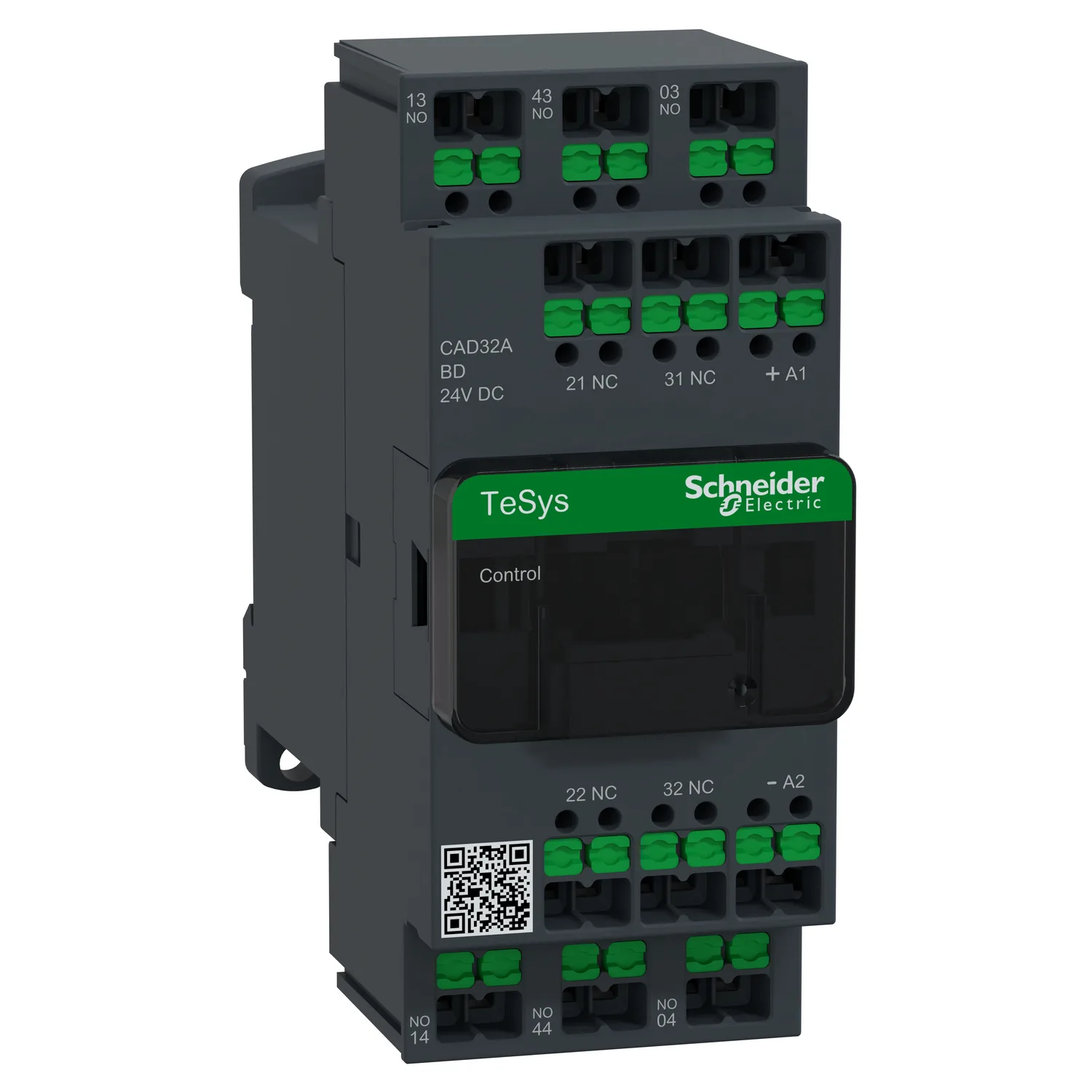 Schneider CAD32ABD - TeSys Deca Auxiliary Contactor 24VDC 3NA2NK Snap-in