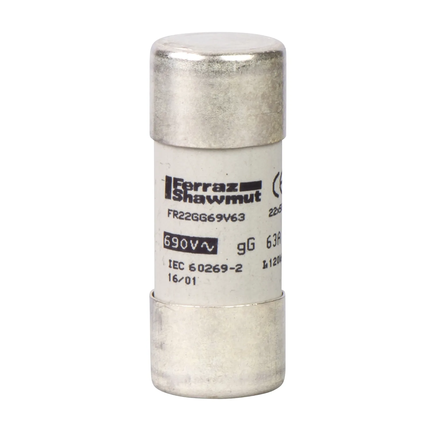 Schneider DF2FN80 - Sicherung DF2-FN, gG- Größe 22x58mm , zylindrisch -80A/500V, VE=10ST