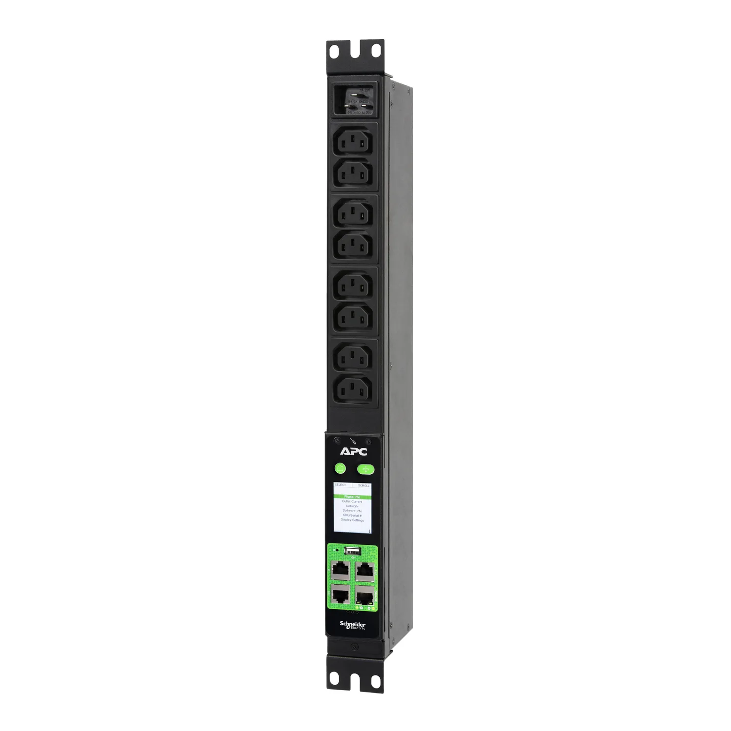 Schneider EPDU2016M - EPDU2016M - Easy PDU Ölçümlü 1U, 16A, 230V, (8)C13