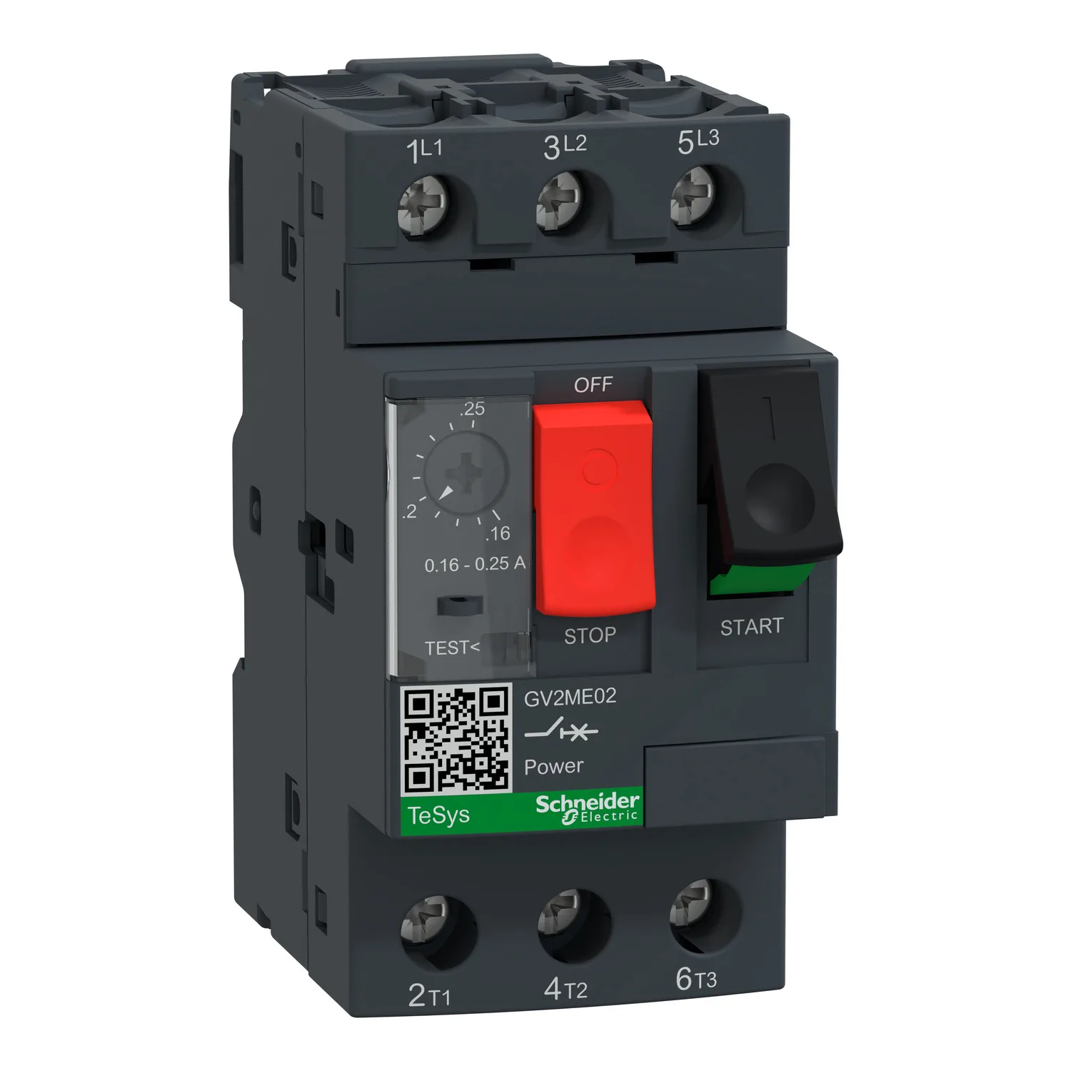 Schneider GV2ME02 - GV2ME02 - Motor koruma şalteri; 0.06kW; 230÷690VAC; DIN raya montaj için; IP20